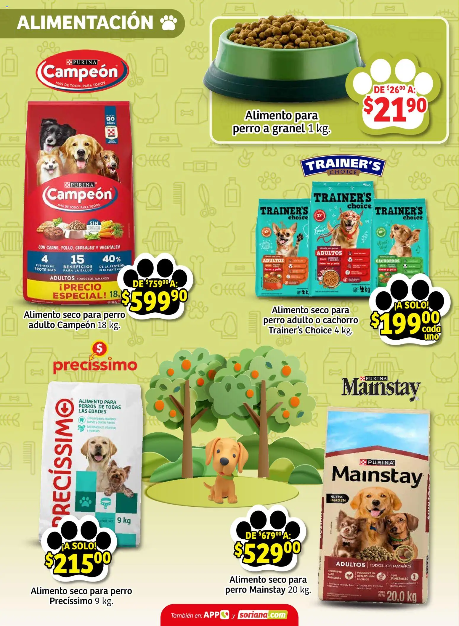 Nuevas ofertas de Soriana válidas en toda la República Mexicana desde el 13/08/2026. ¡Encuentra las mejores ofertas en Soriana Ahorros que dejan huella Mercado Nacional! | Página: 4 | Productos: Alimento para perros, Carne, Vitaminas, Proteína