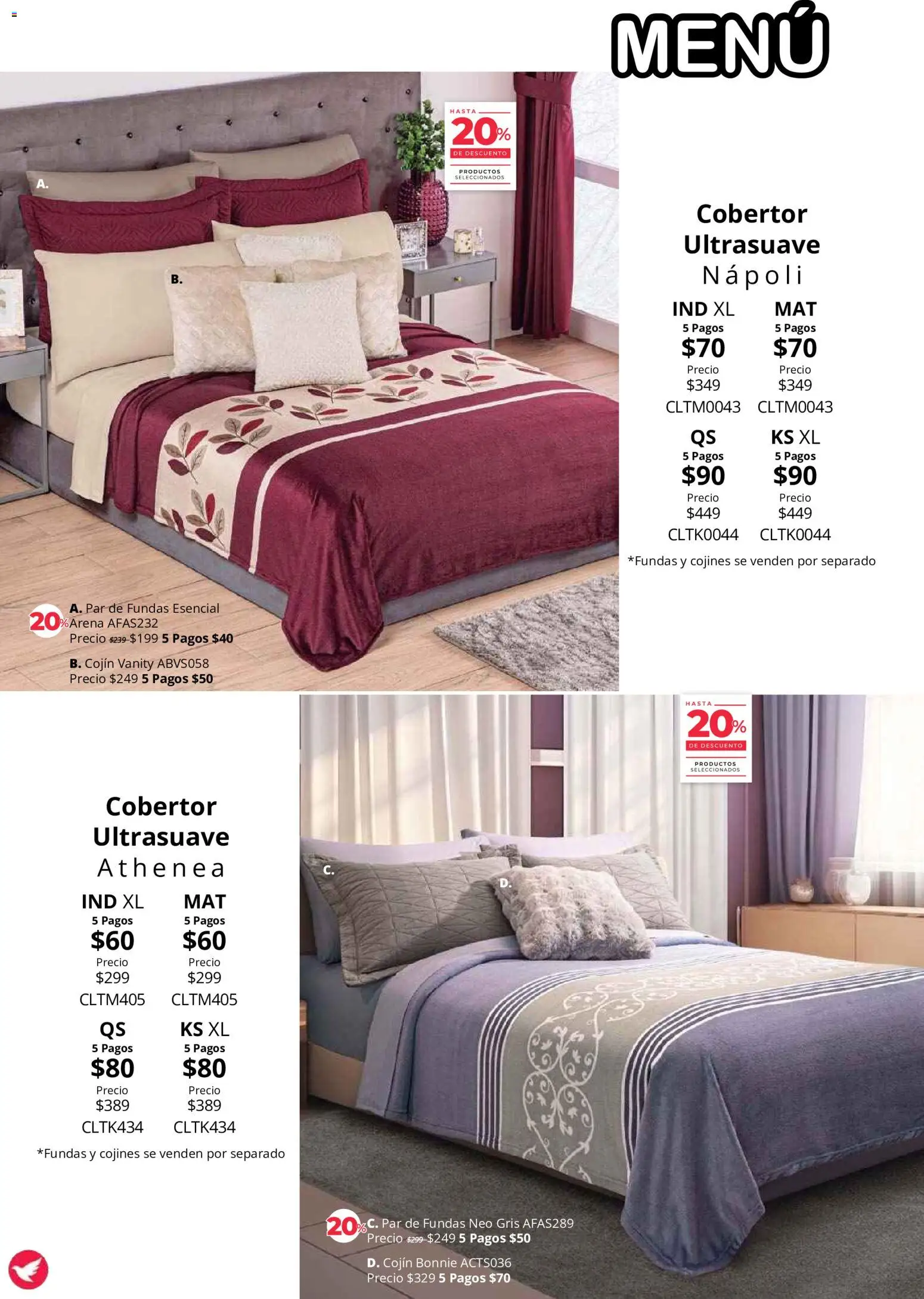 Nuevas ofertas de Colchas Concord válidas en toda la República Mexicana desde el 01/08/2026. ¡Encuentra las mejores ofertas en Colchas Concord catálogo Colección Cobertor! | Página: 103 | Productos: Cobertor