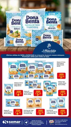 Semar Supermercado ofertas Dona Benta - Pré-Visualização do folheto da loja Semar Supermercado, válido de 18/08/2026