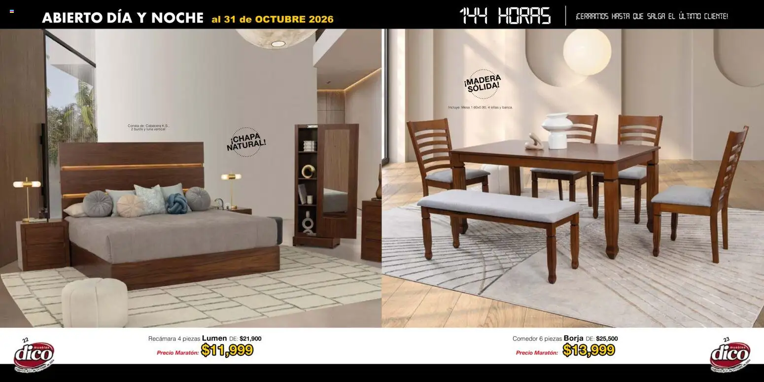 Nuevas ofertas de Muebles Dico válidas en toda la República Mexicana desde el 22/01/2026. ¡Encuentra las mejores ofertas en Muebles Dico catálogo! | Página: 12