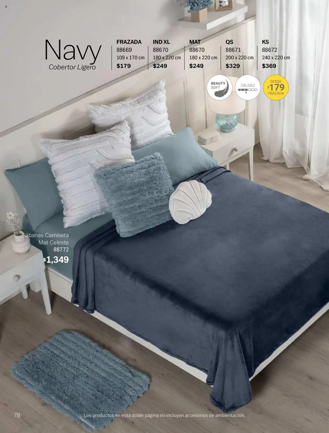 Nuevas ofertas de Vianney válidas en toda la República Mexicana desde el 15/08/2025. ¡Encuentra las mejores ofertas en Vianney - Catálogo Invierno! | Página: 80 | Productos: Cobertor, Sabanas, Camiseta