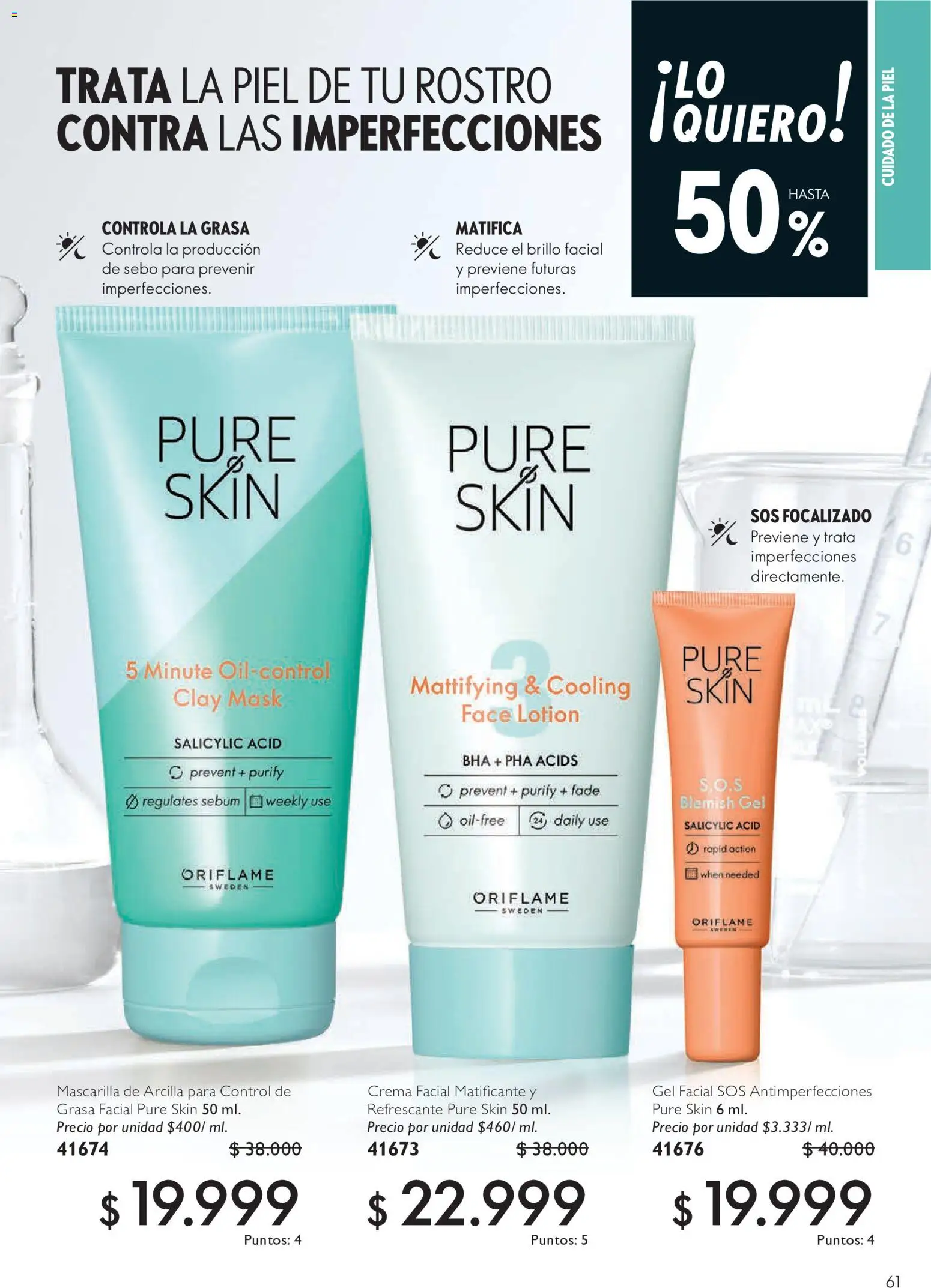 Oriflame revista - valida desde el 11/07/2026 | Página: 61 | Productos: Crema, Brillo, Mascarilla
