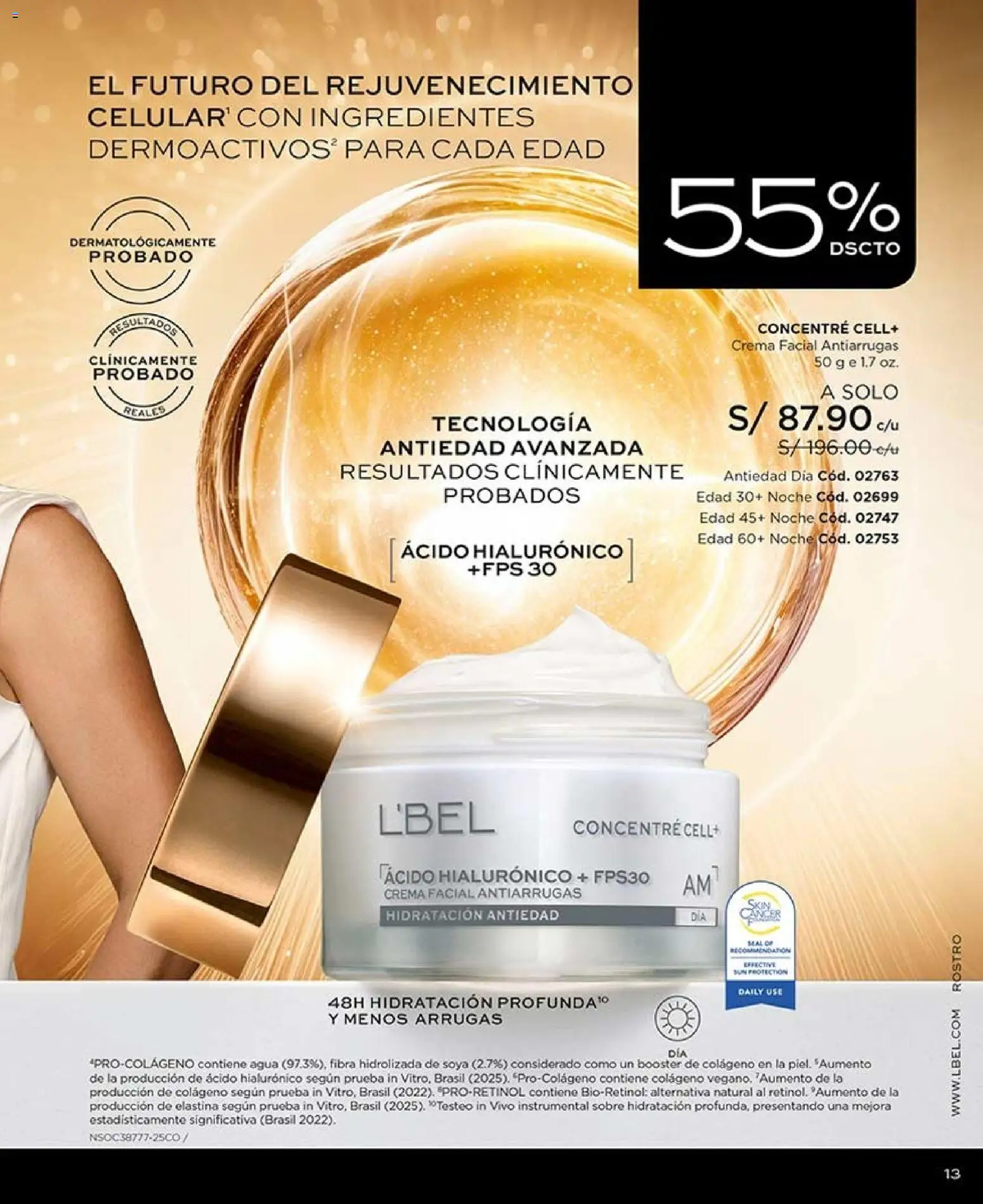 Catálogo L'Bel válido desde 02/08/2026 | Página: 13 | Productos: Crema