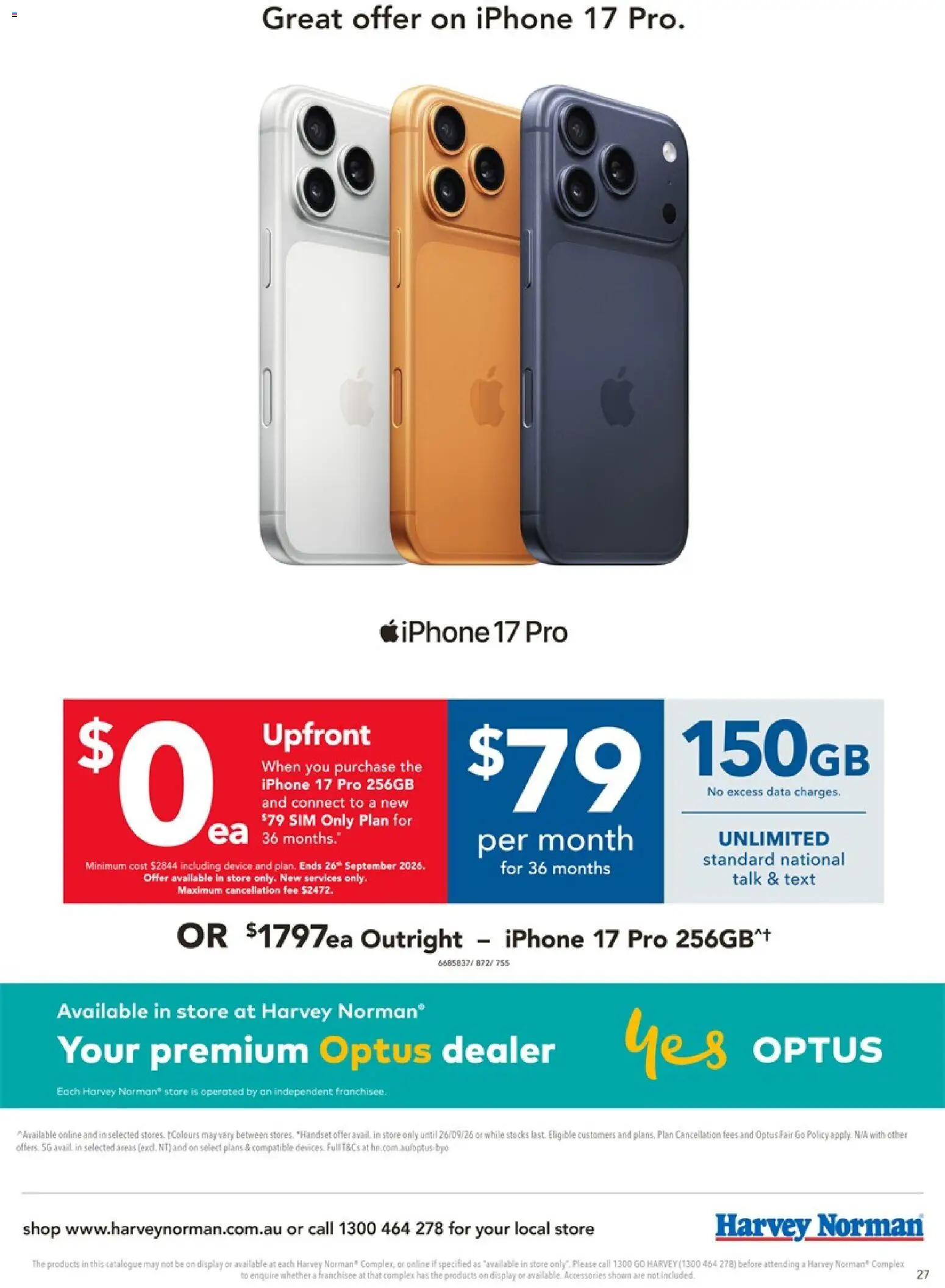 Harvey Norman catalogue - valid from 16/09/2026 | Page: 27 | Products: Accessories, Device, Iphone
