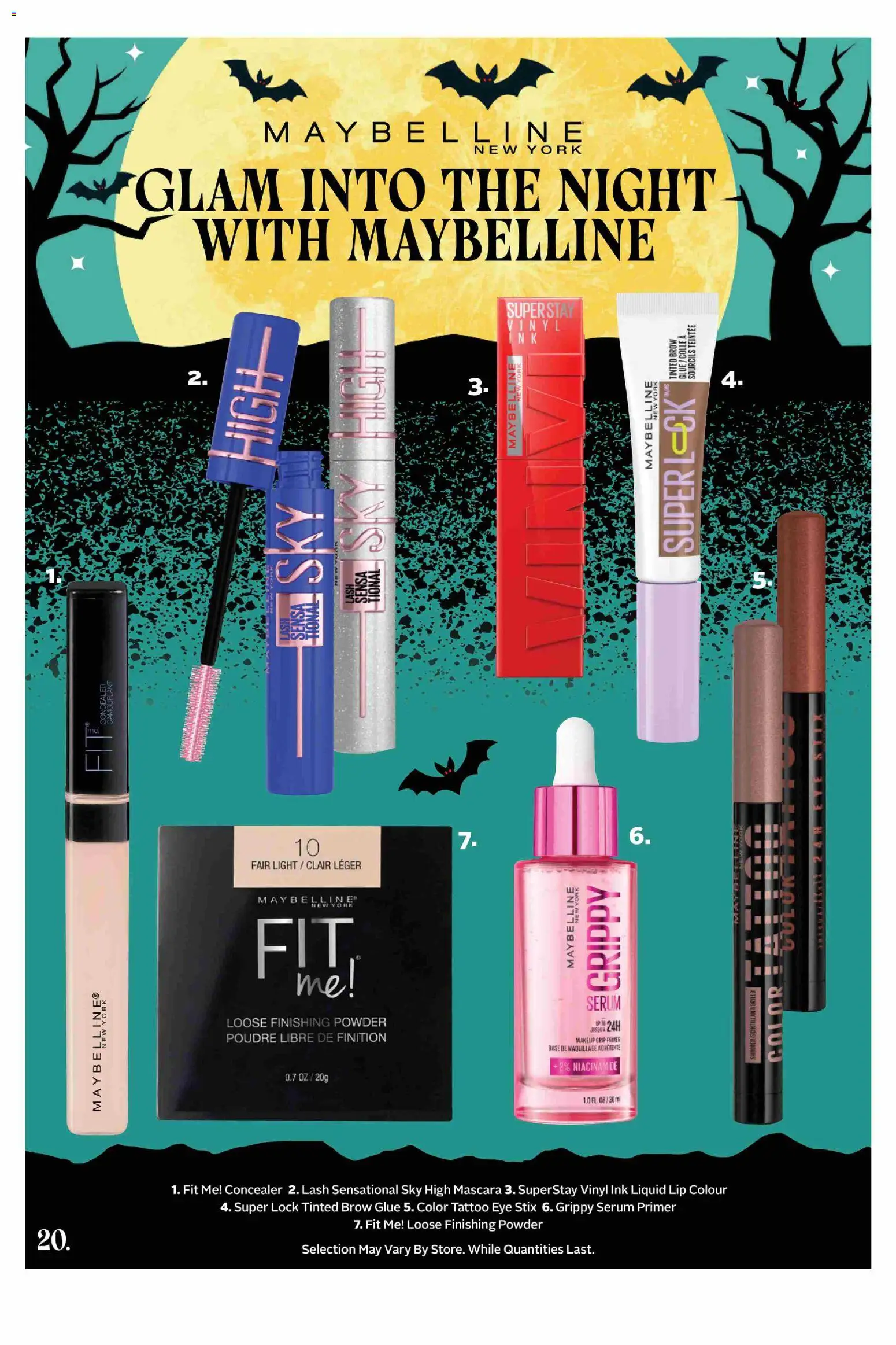Rexall flyer valid from Sep 18, 2026 | Page: 20 | Products: Concealer, Powder, Mascara