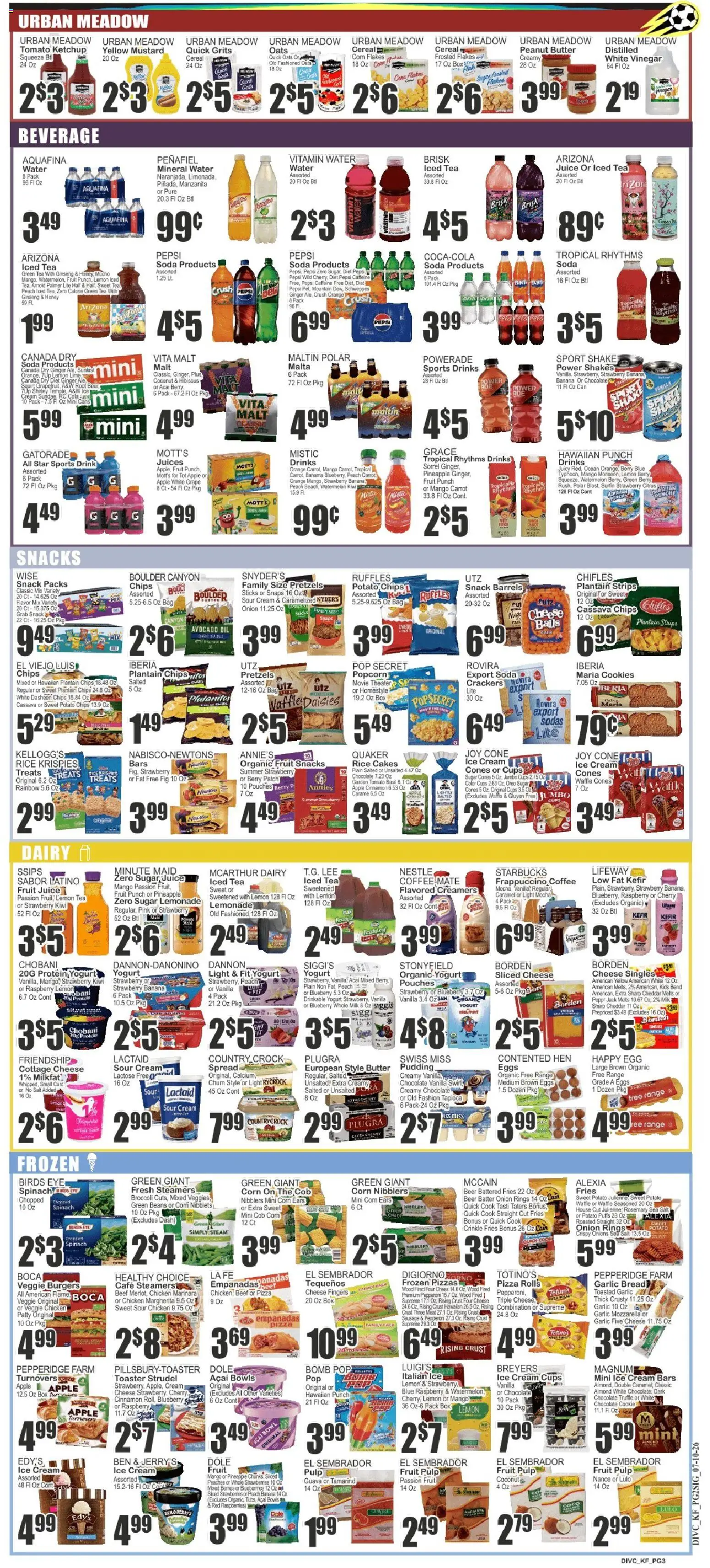 Key Food Weekly Ad - valid from 07/10/2026 | Page: 3 | Products: Green Tea, Box, Sugar, Watermelon