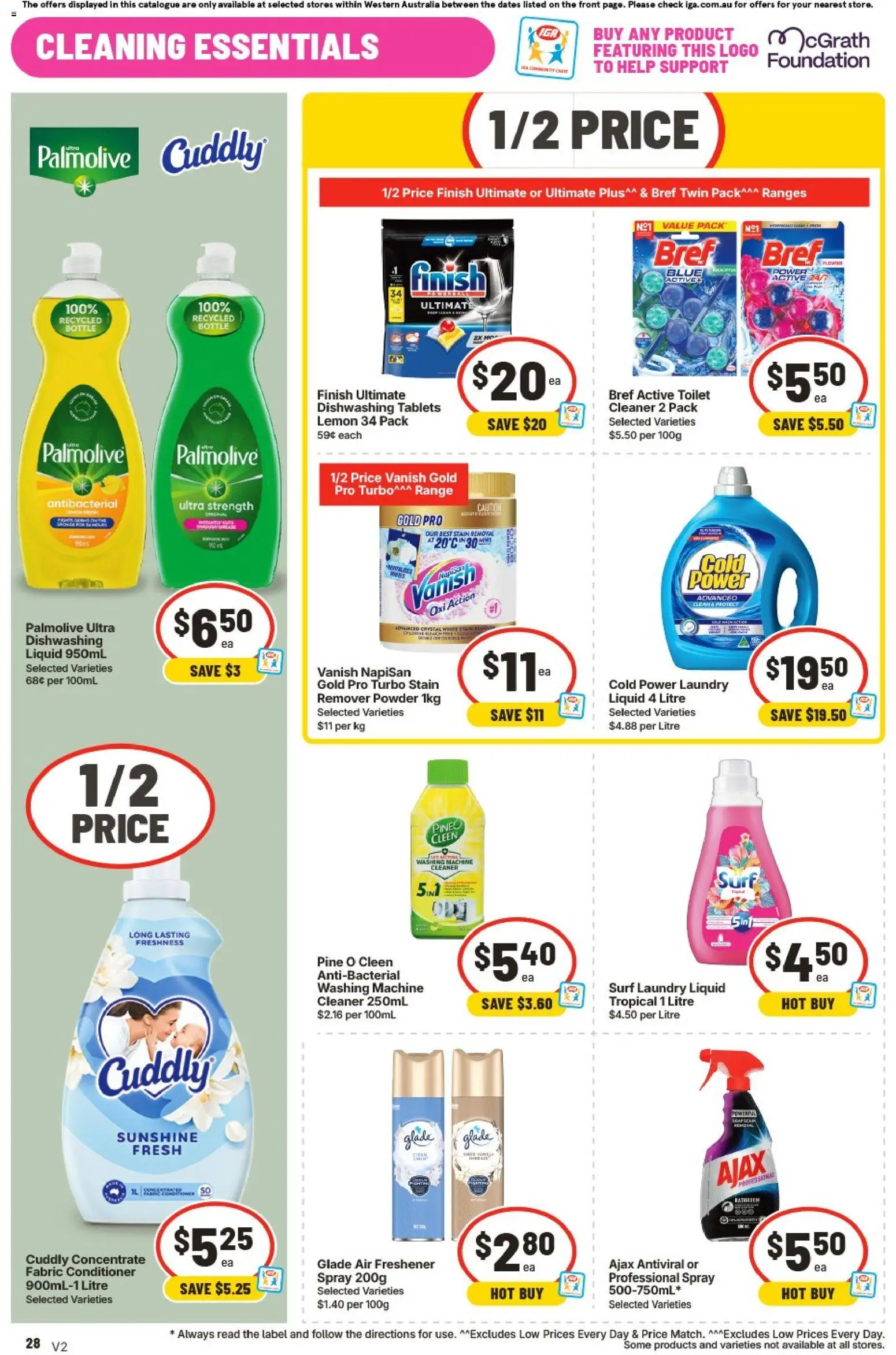 IGA catalogue - valid from 23/09/2026 | Page: 36 | Products: Lemon, Foundation, Laundry, Air freshener