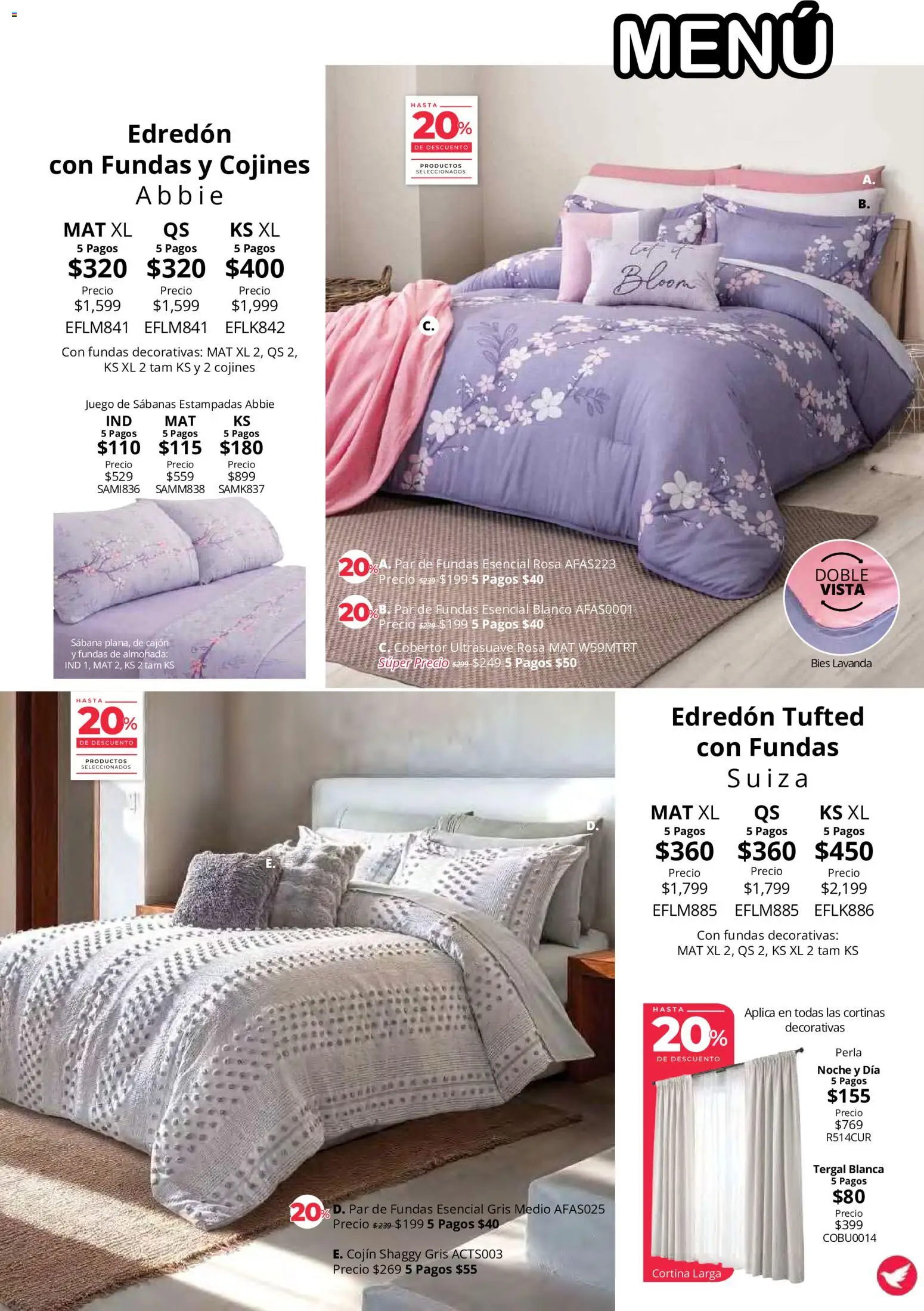 Nuevas ofertas de Colchas Concord válidas en toda la República Mexicana desde el 01/08/2026. ¡Encuentra las mejores ofertas en Colchas Concord catálogo! | Página: 34 | Productos: Juego, Almohada, Sabanas, Cortinas