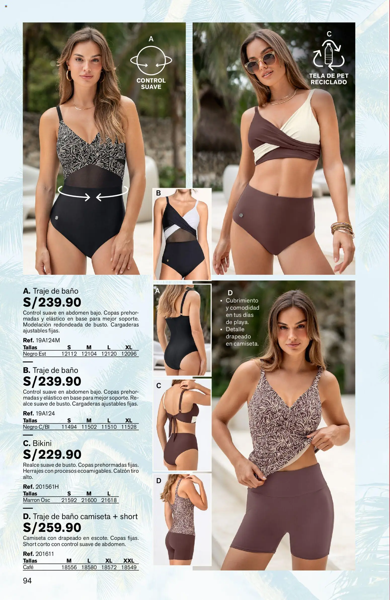 Catálogo Leonisa válido desde 25/06/2026 | Página: 94 | Productos: Baño, Café, Traje de baño, Traje