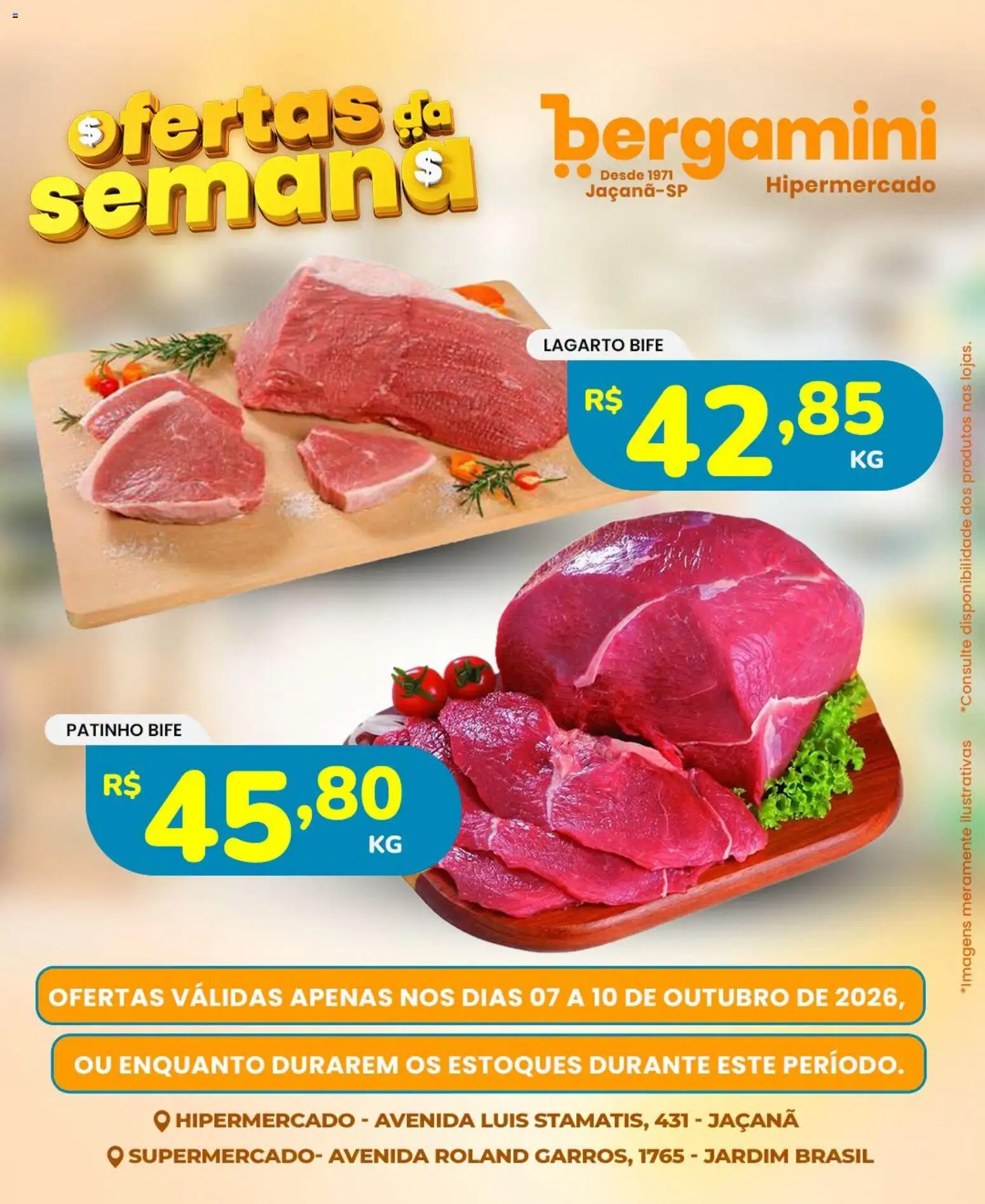 Supermercado Bergamini Folheto - válido de 07/10/2026 | Página: 1