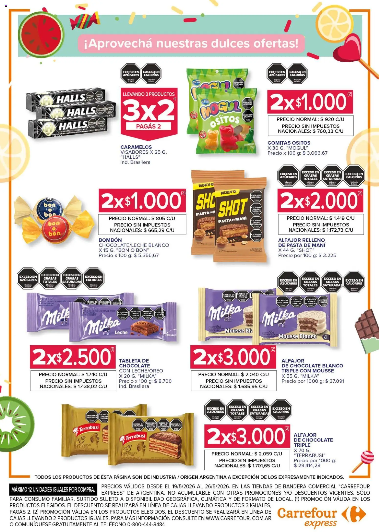 Carrefour Express - Ofertas │ válido desde el 19.05.2026 | Página: 5 | Productos: Gomitas, Sal, Alfajor, Pasta