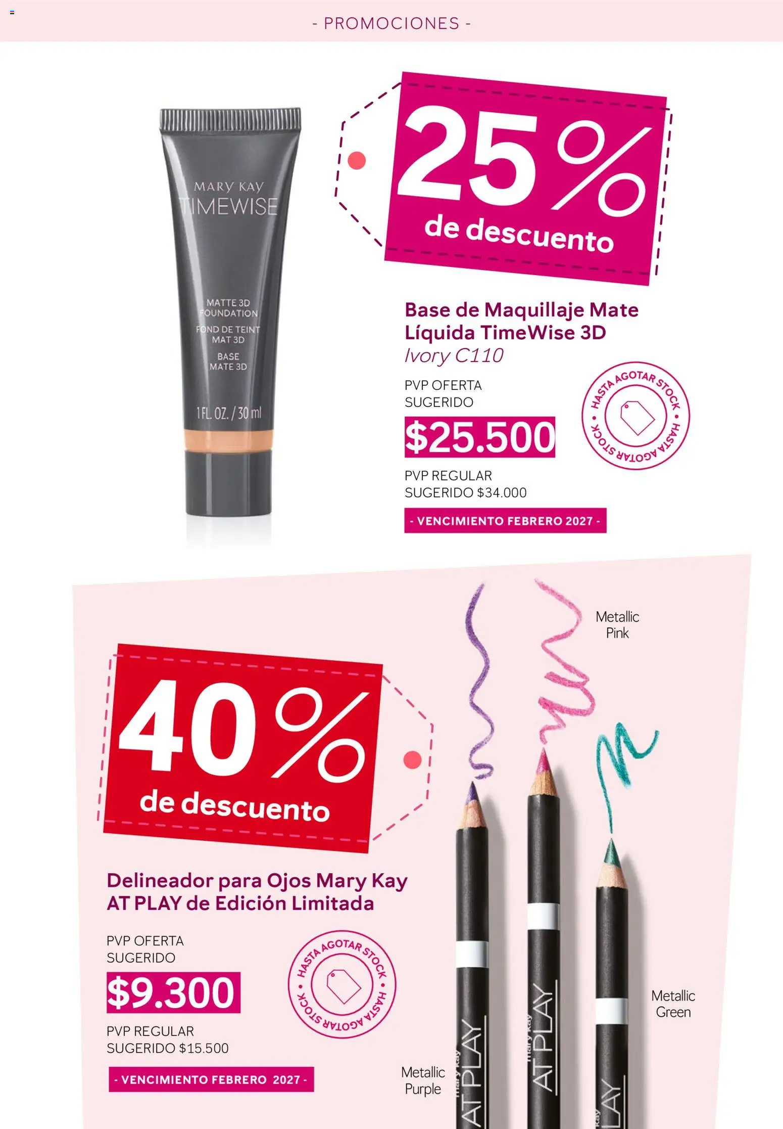 Mary Kay - Aplausos Septiembre 2026 │ válido desde el 01/09/2026 | Página: 53 | Productos: Mate, Base de maquillaje, Maquillaje, Delineador