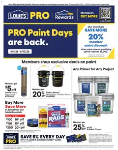 Preview of Lowe's weekly ads valid from 01.06.2026