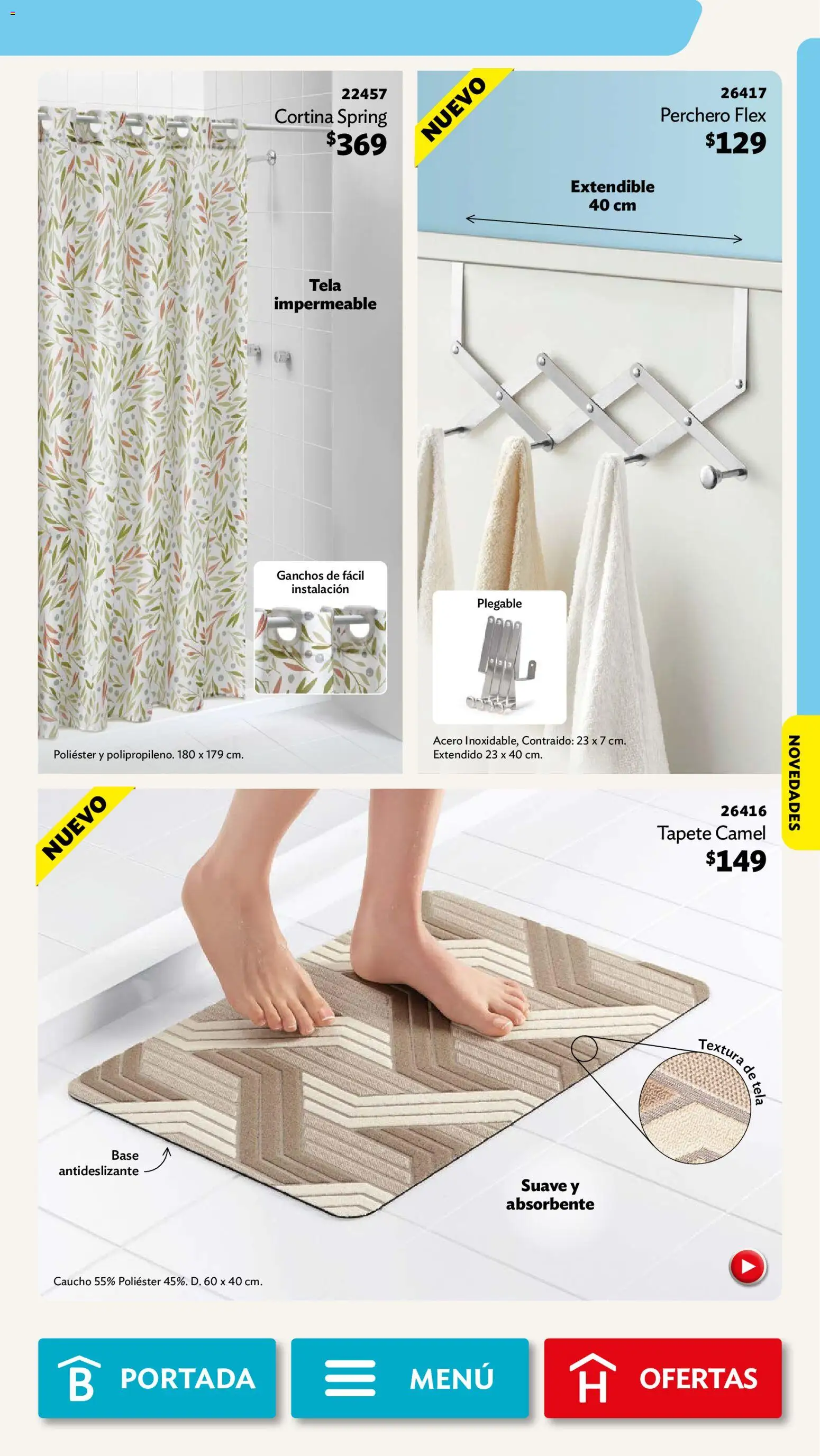 Nuevas ofertas de Betterware válidas en toda la República Mexicana desde el 29/06/2026. ¡Encuentra las mejores ofertas en Betterware campaña 7 2026! | Página: 75 | Productos: Tapete, Perchero