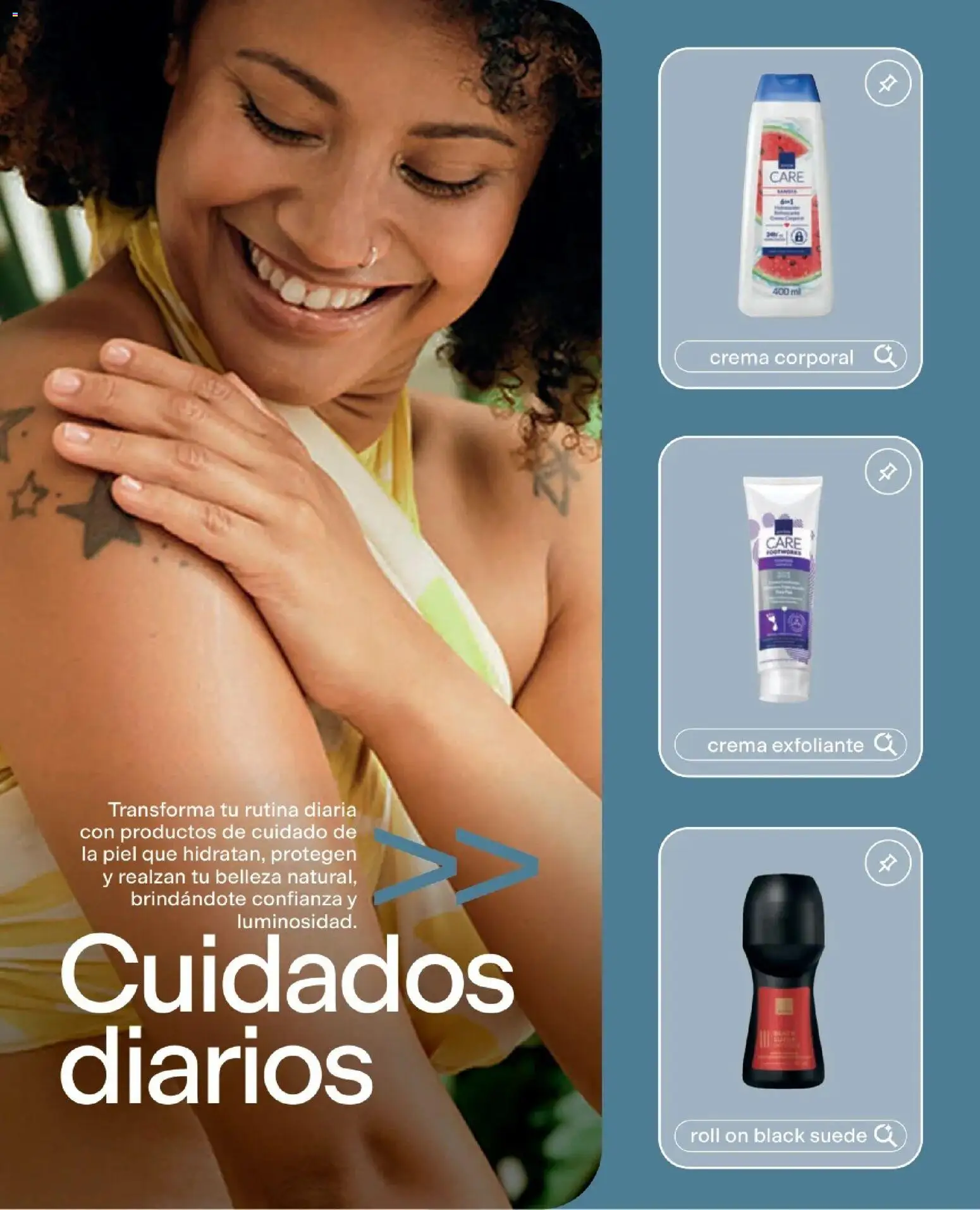 Catálogo Avon válido desde 22/07/2026 | Página: 123 | Productos: Exfoliante, Crema