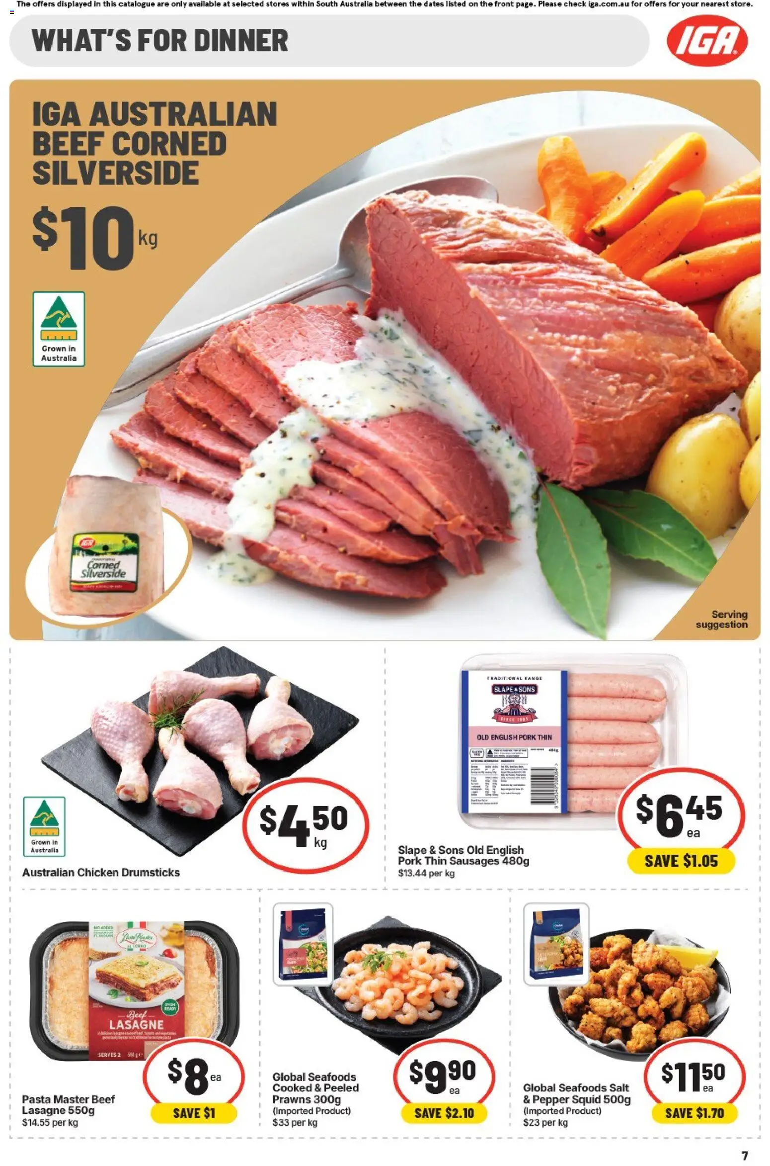 IGA catalogue - valid from 12/08/2026 | Page: 8 | Products: Pork, Beef, Pepper, Sausages