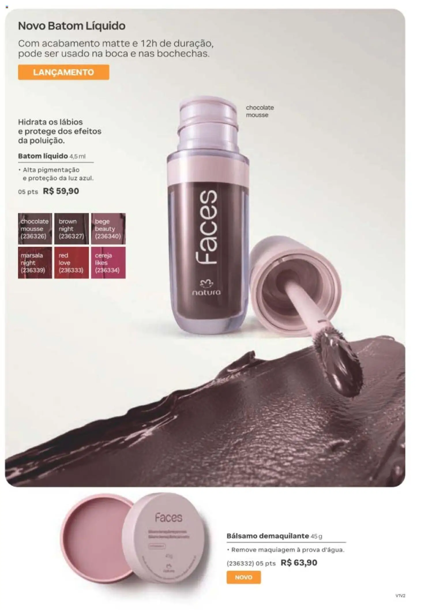 Natura Folheto - válido de 01/09/2026 | Página: 62 | Produtos: Cereja, Maquiagem, Chocolate, Demaquilante