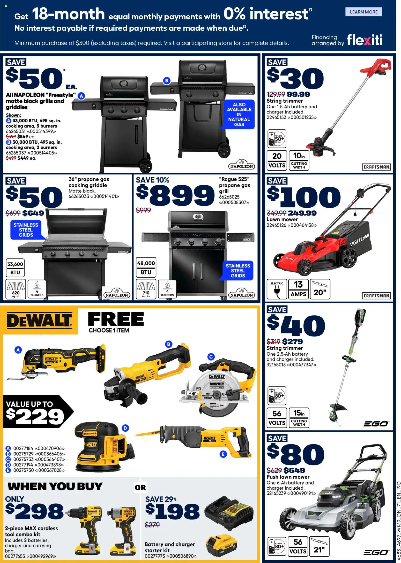 Rona flyer valid from 04.06.2026 | Page: 2 | Products: Grill, Mower, Battery