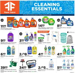 Preview of Mills Fleet Farm weekly ads valid from 08/31/2026