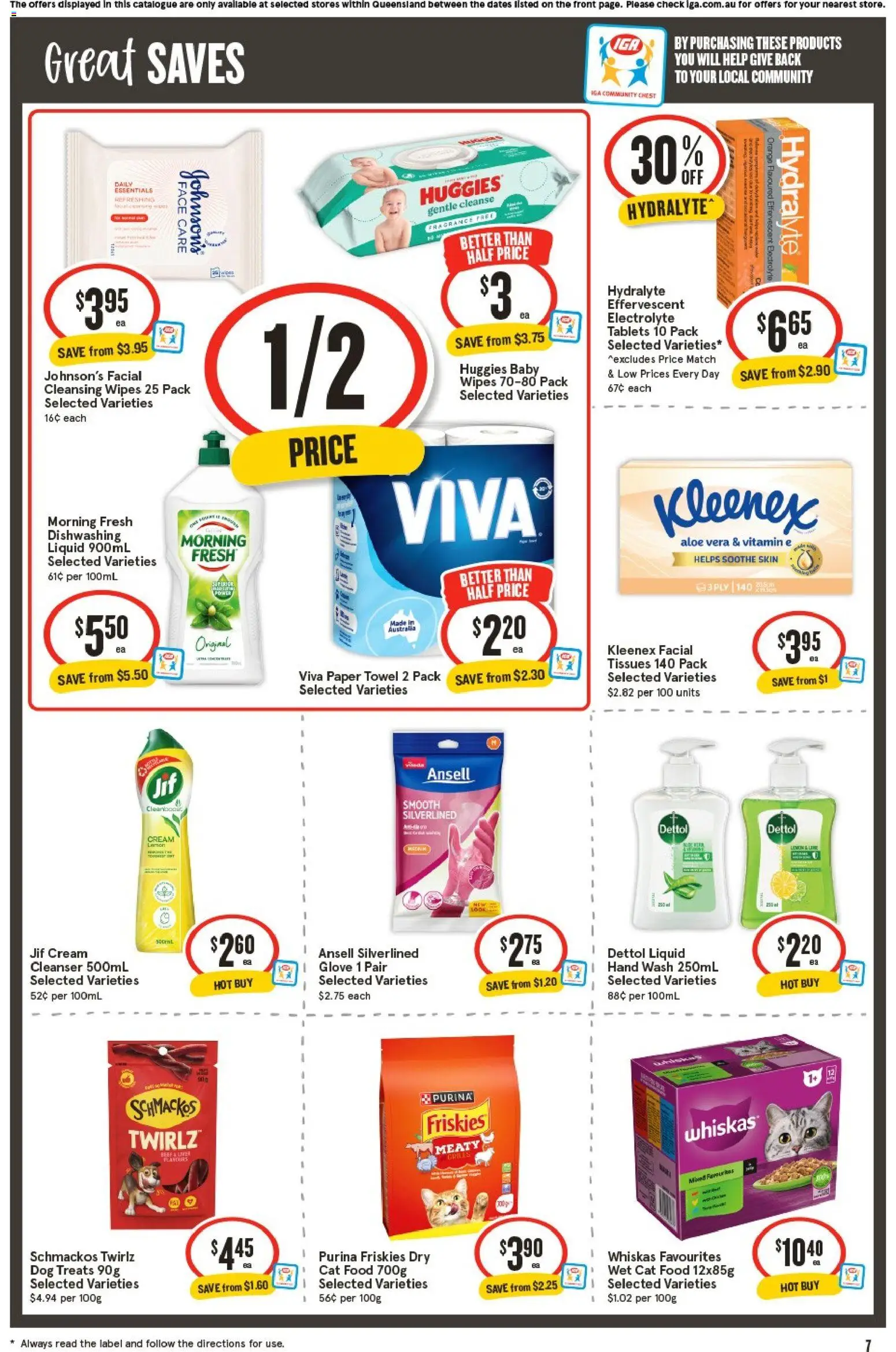IGA catalogue - valid from 17.06.2026 | Page: 8 | Products: Cream, Tablets, Tissues, Hand wash