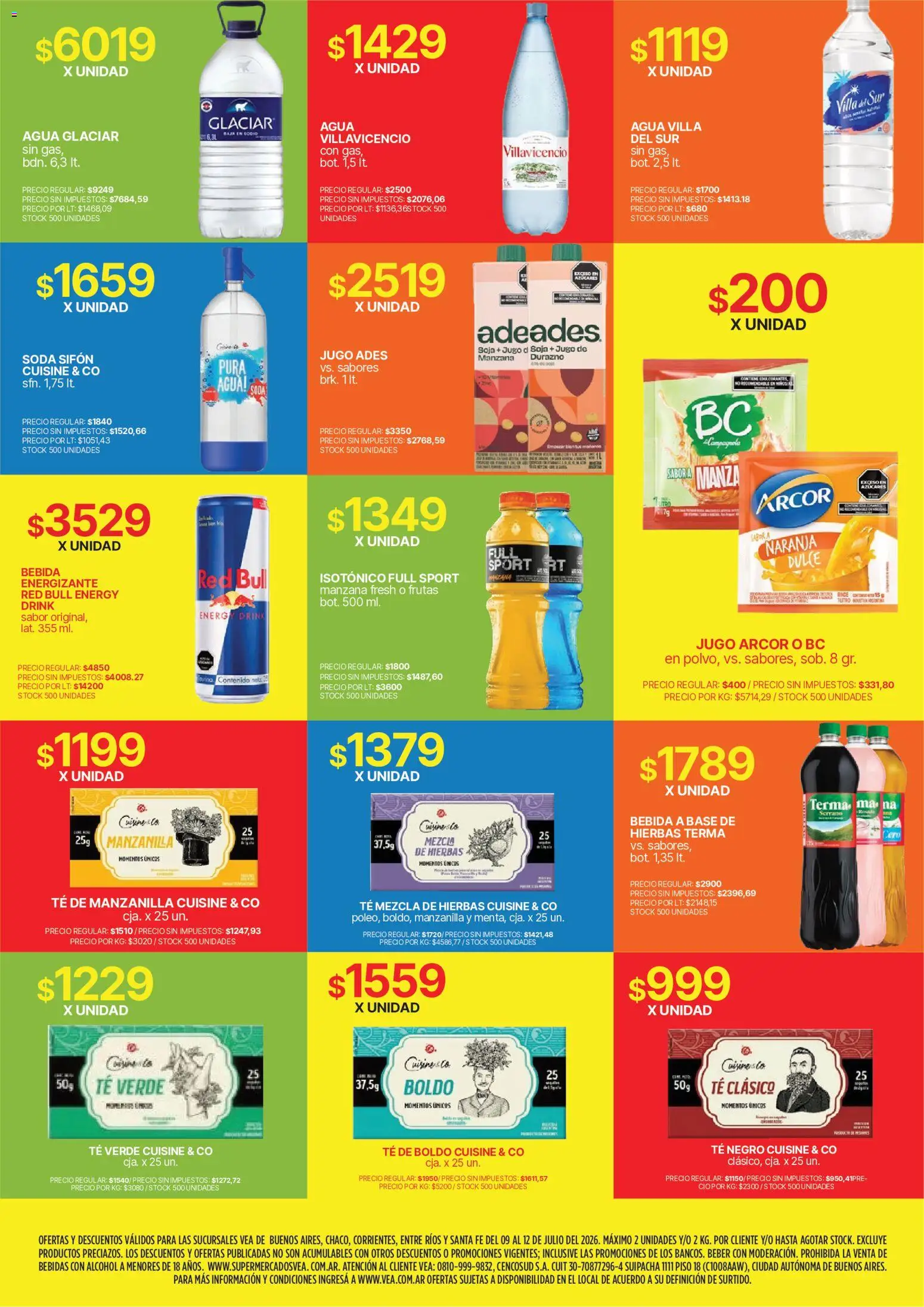 Vea - Fin de semana de ahorro | BA Nea │ válido desde el 09/07/2026 | Página: 7 | Productos: Durazno, Soda, Manzana, Agua