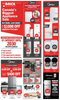 Preview of The Brick weekly flyer / circulaire from shop The Brick valid from Jul 9, 2026