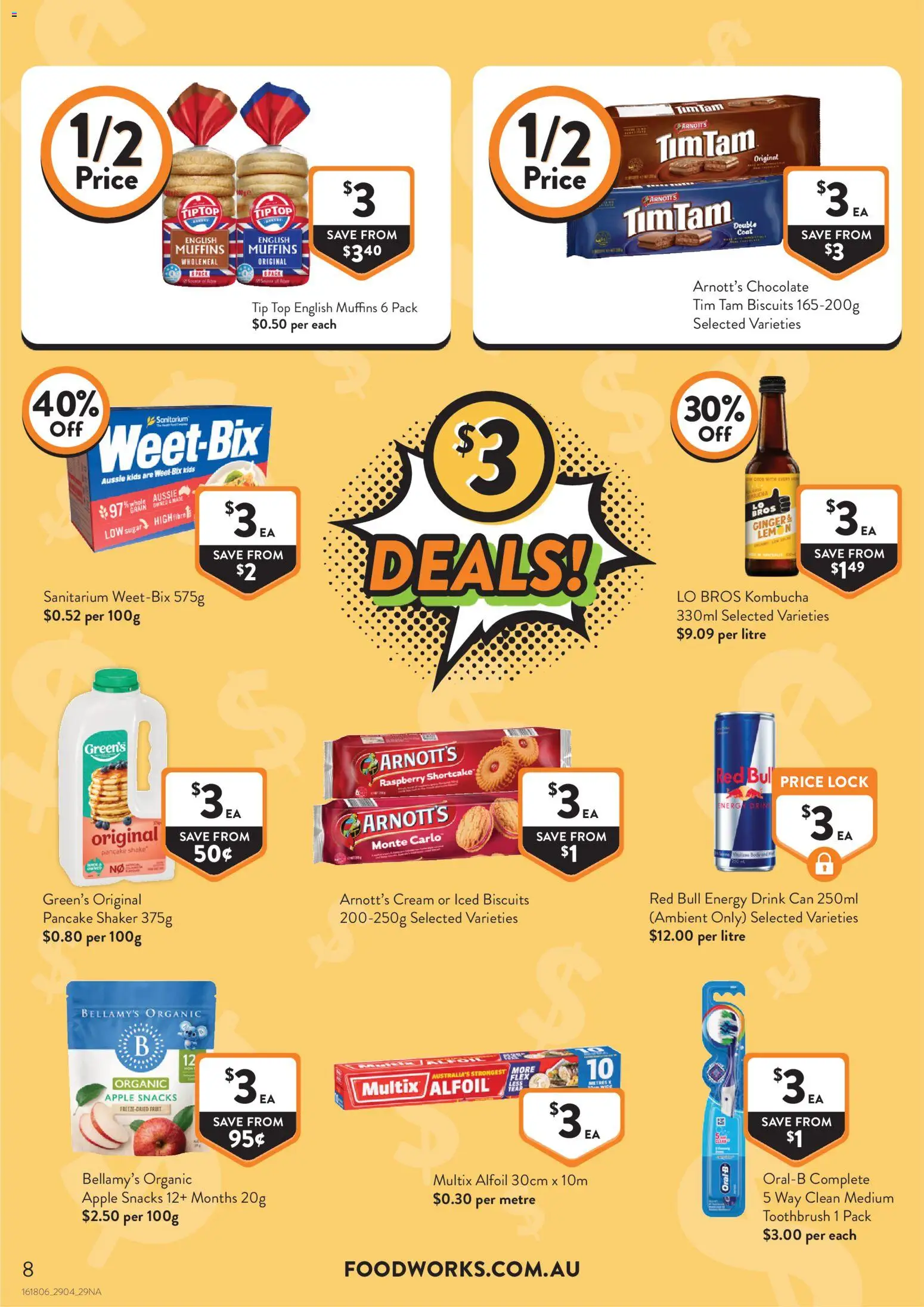 Foodworks catalogue - valid from 29.04.2026 | Page: 8 | Products: Ginger, Lemon, Toothbrush, Raspberry
