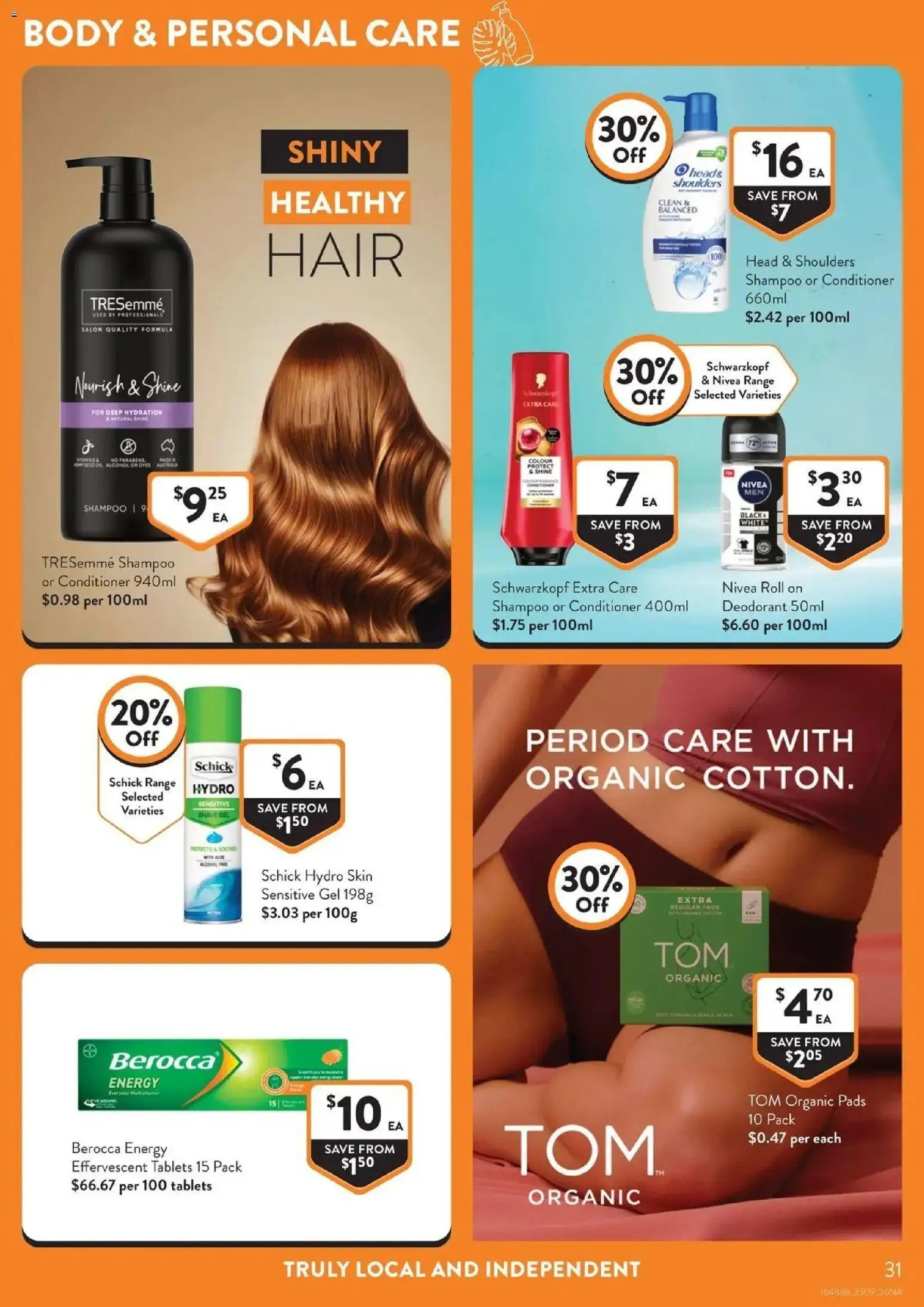 Foodworks catalogue Estella - 23/09/2026 > weekly / monthly specials | Page: 31 | Products: Alcohol, Conditioner, Head & Shoulders, Tablets