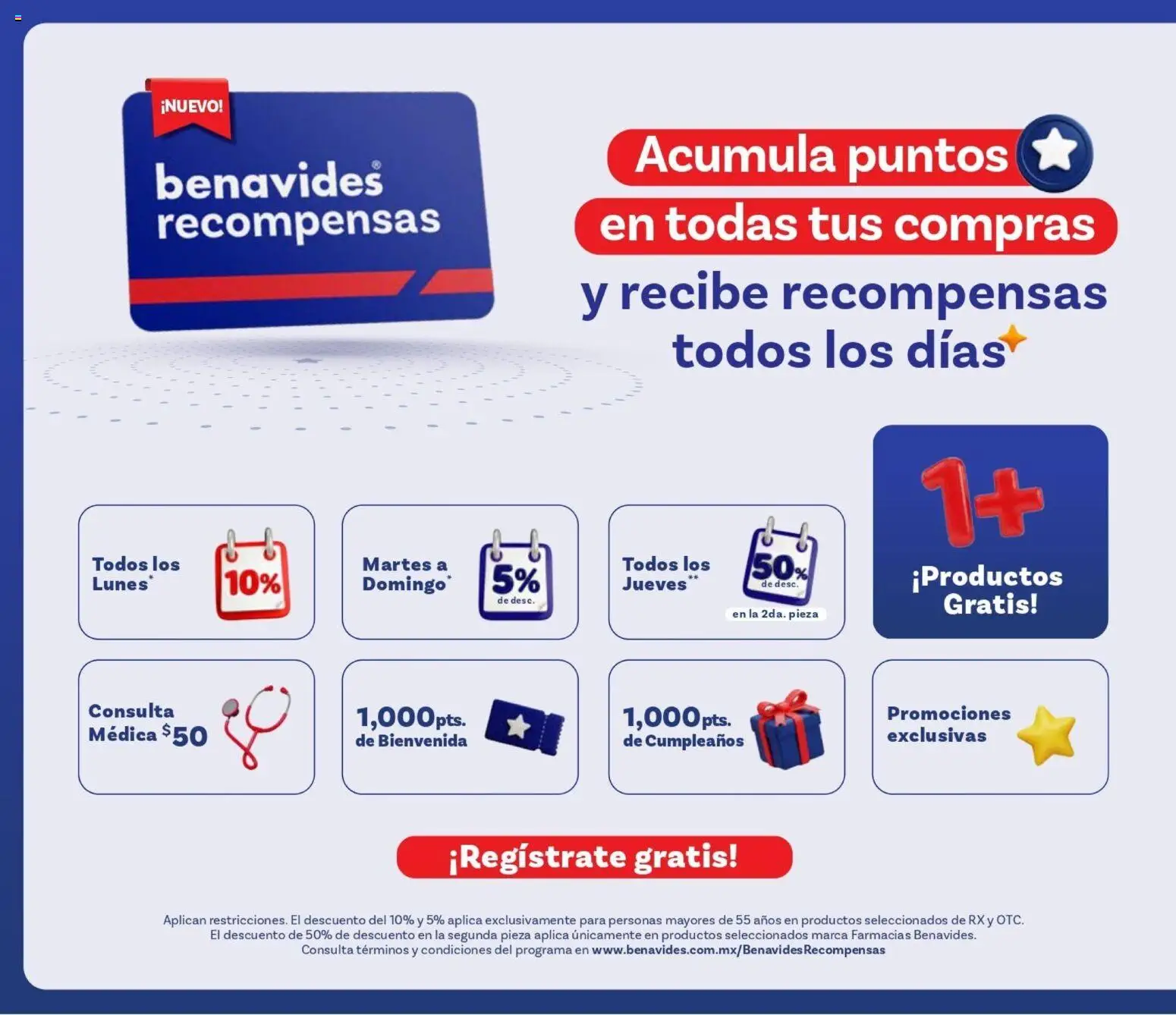 Nuevas ofertas de Farmacia Benavides válidas en toda la República Mexicana desde el 01.04.2026. ¡Encuentra las mejores ofertas en Farmacia Benavides catálogo! | Página: 12