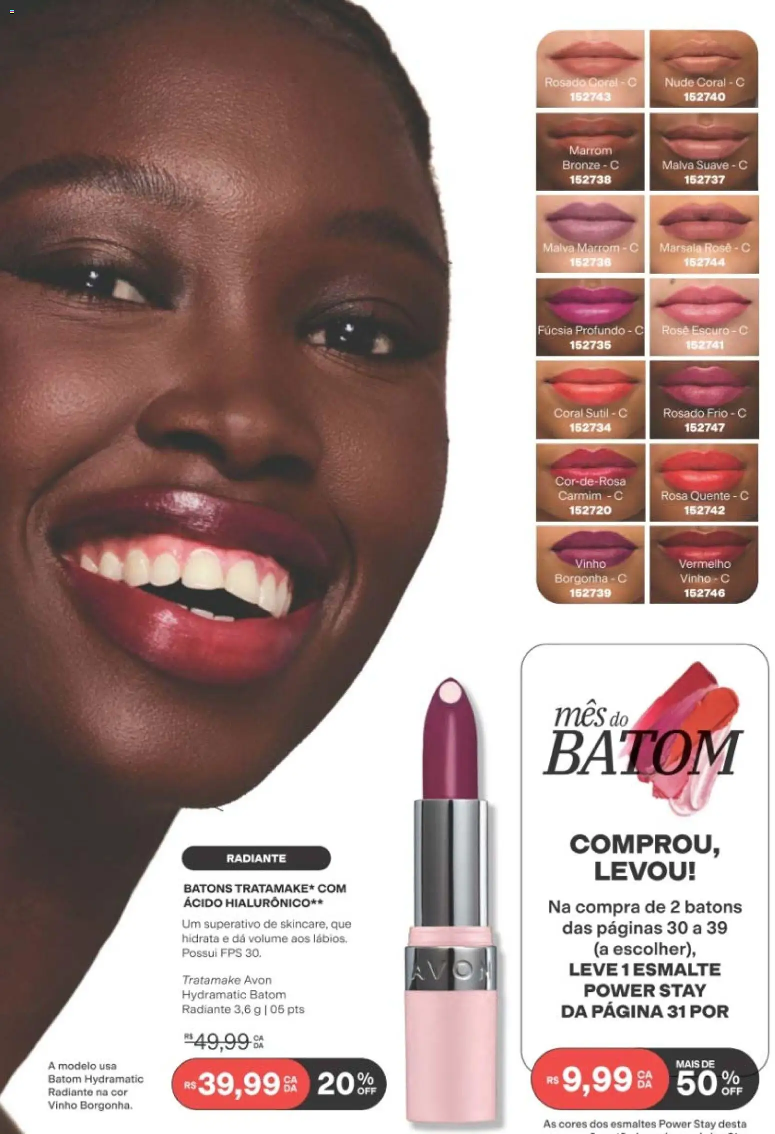 Avon Folheto - válido de 19/07/2026 | Página: 39 | Produtos: Batom, Vinho