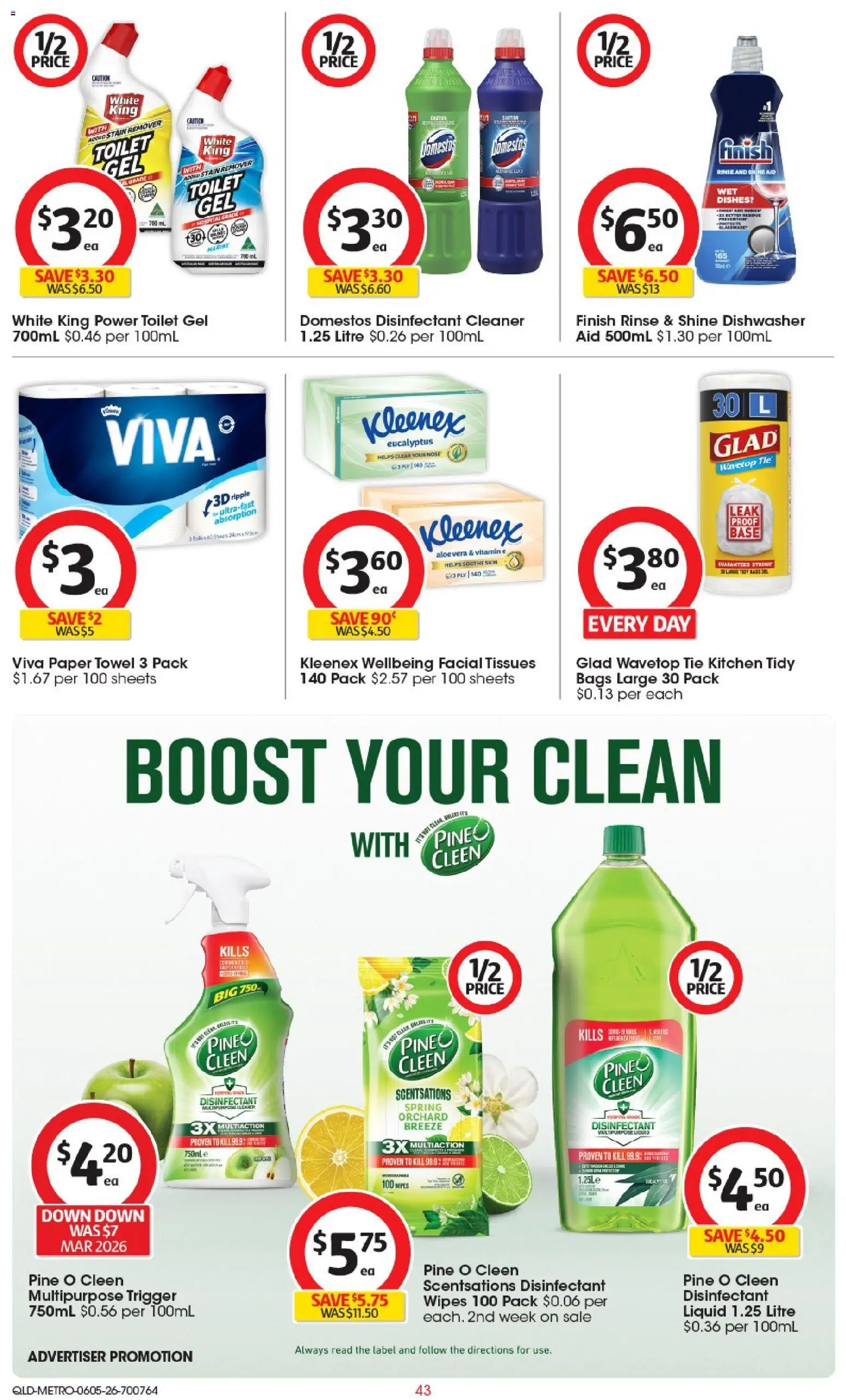 Coles catalogue - valid from 06.05.2026 | Page: 44 | Products: Stain remover, Tie, Multipurpose, Tissues