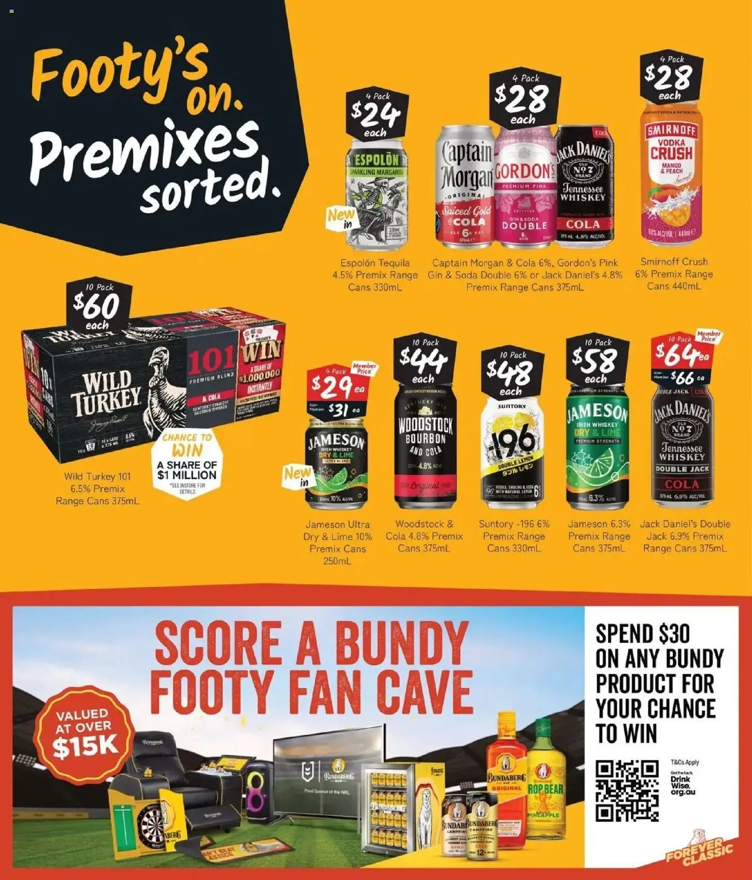 Cellarbrations catalogue - valid from 21/09/2026 | Page: 4 | Products: Vodka, Captain Morgan, Turkey, Fan
