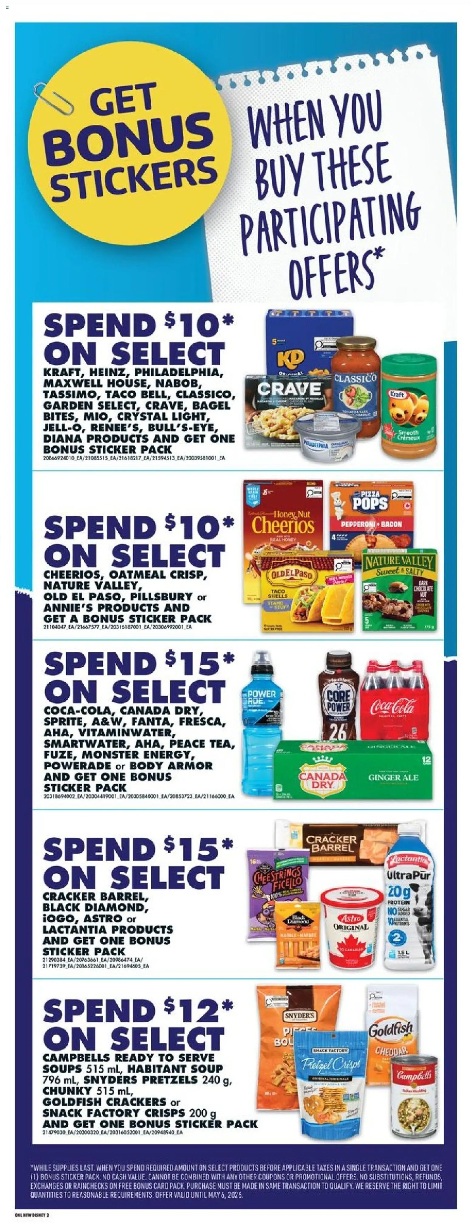 No Frills flyer valid from 16.04.2026 | Page: 11 | Products: Pasta, Cream, Butter, Chocolate