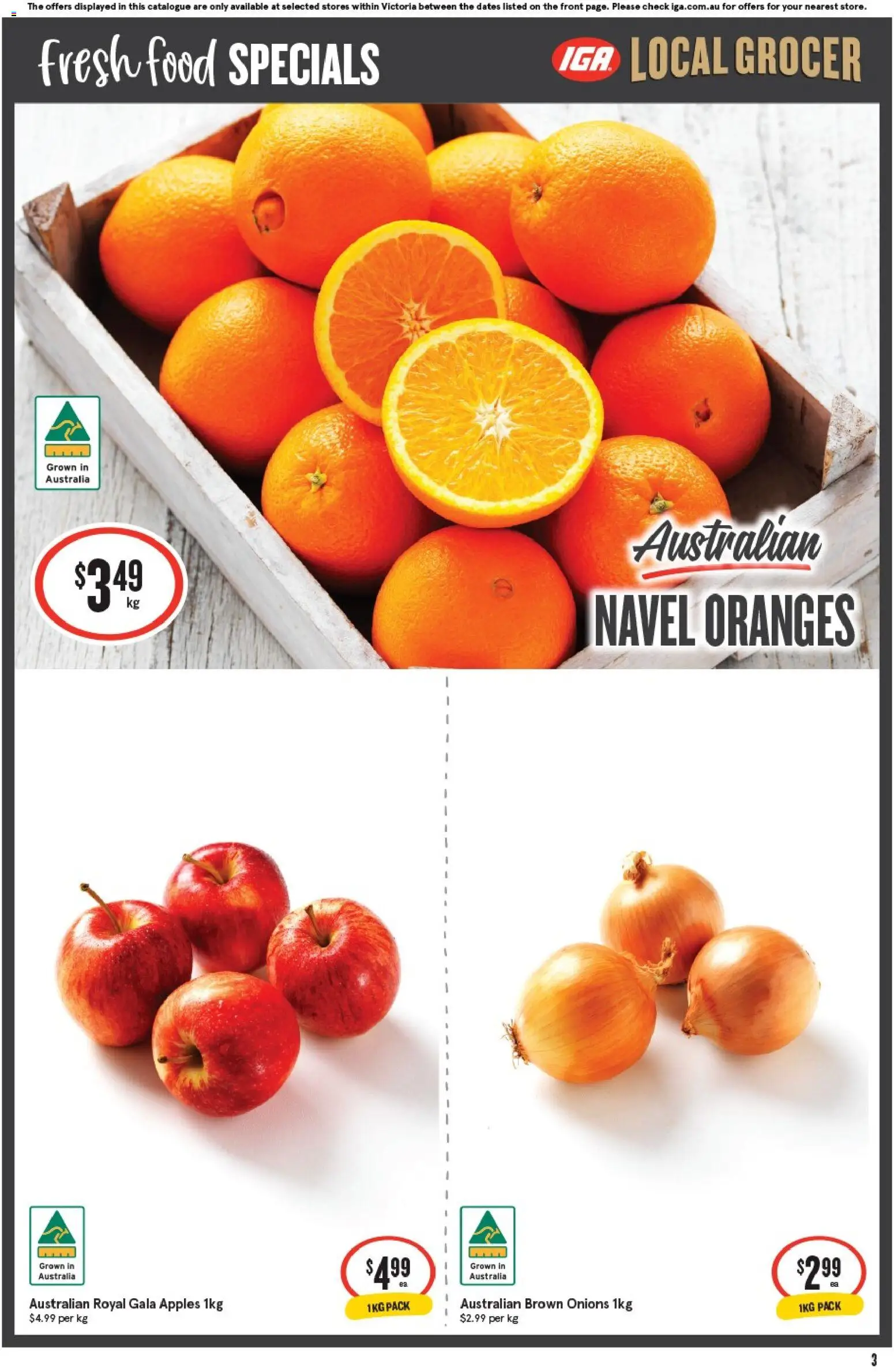 IGA catalogue - valid from 26/08/2026 | Page: 3 | Products: Scotch whisky, Bourbon, Vodka, Lemon