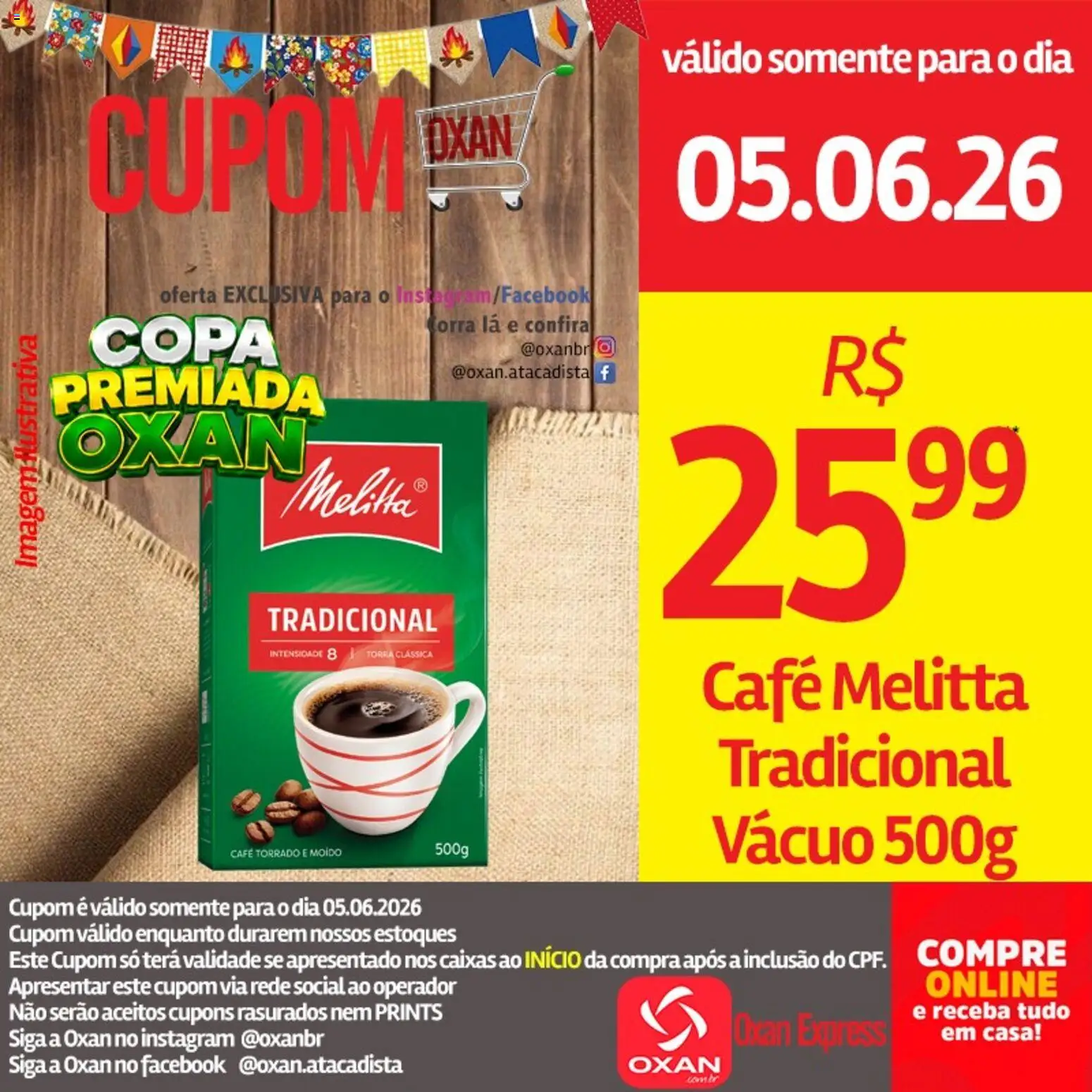 Oxan Atacadista Folheto - válido de 05.06.2026 | Página: 6 | Produtos: Café, Copa