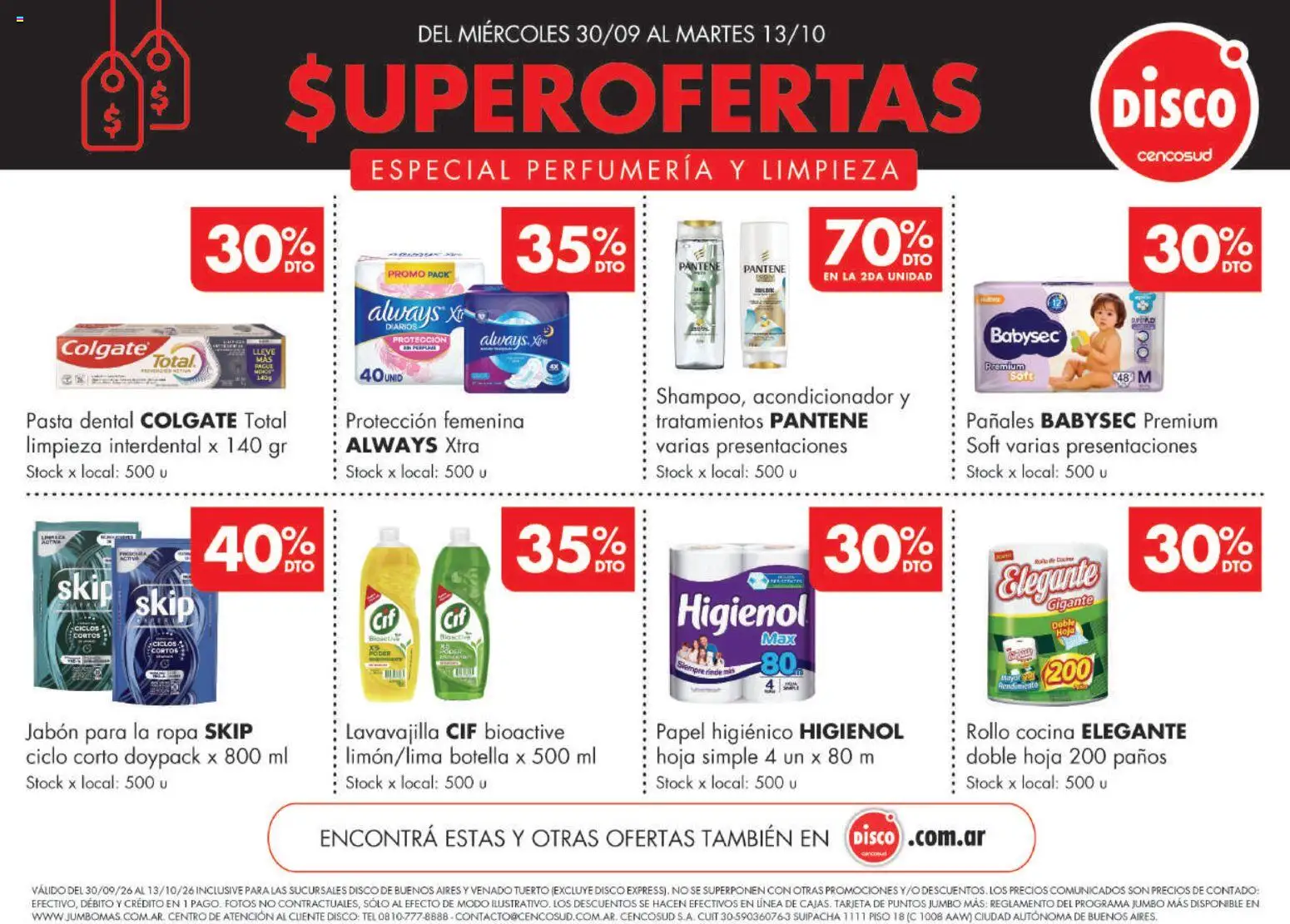 Disco - Especial Perfumería y Limpieza │ válido desde el 30/09/2026 | Página: 1