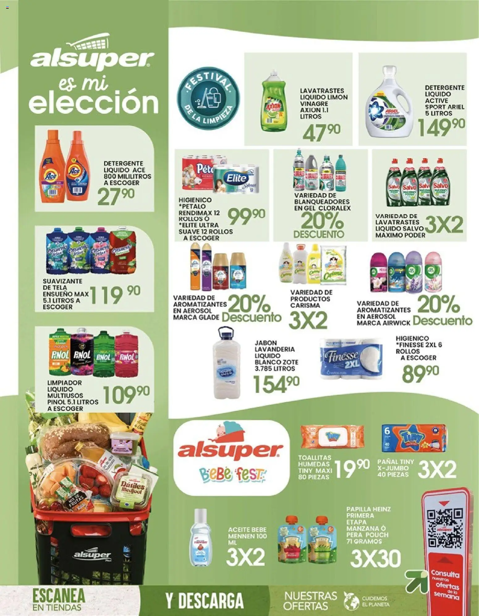 Nuevas ofertas de Alsuper válidas en toda la República Mexicana desde el 24/04/2026. ¡Encuentra las mejores ofertas en Alsuper folleto Chihuahua-Ciudad! | Página: 8 | Productos: Pera, Vinagre, Manzana, Toallitas húmedas