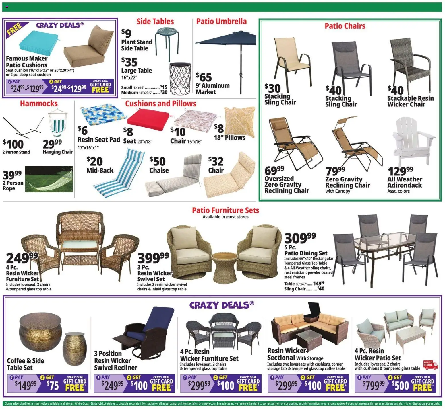 Ocean State Job Lot Weekly Ad - MA - valid from 08/13/2026 | Page: 7 | Products: Coffee table, Hanging chair, Box, Storage box