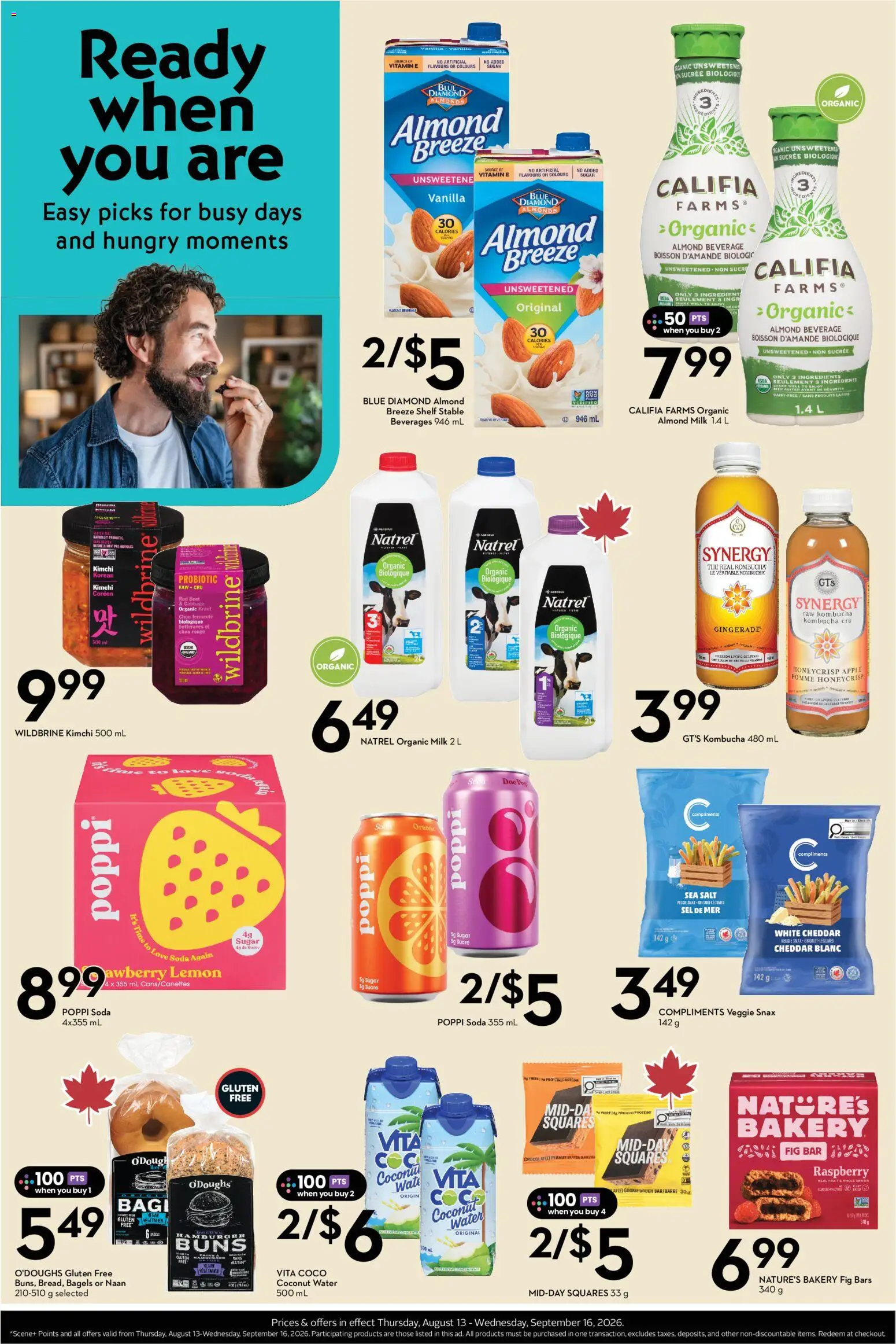 Safeway flyer valid from Aug 13, 2026 | Page: 3 | Products: Shelf, Vanilla, Milk, Ingredients