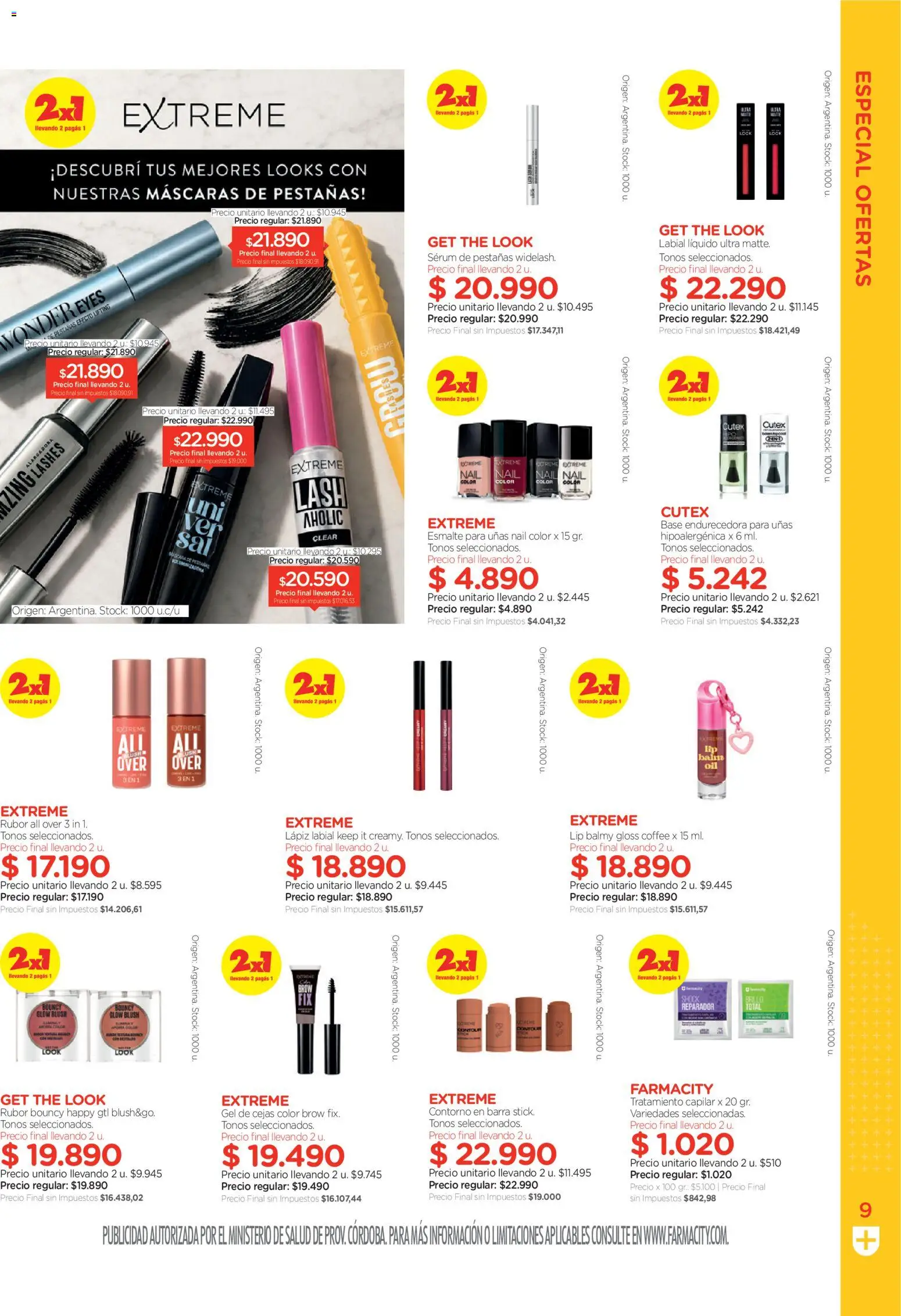 Farmacity catálogo │ válido desde el 02.06.2026 | Página: 9 | Productos: Rubor, Serum, Lápiz labial, Contorno