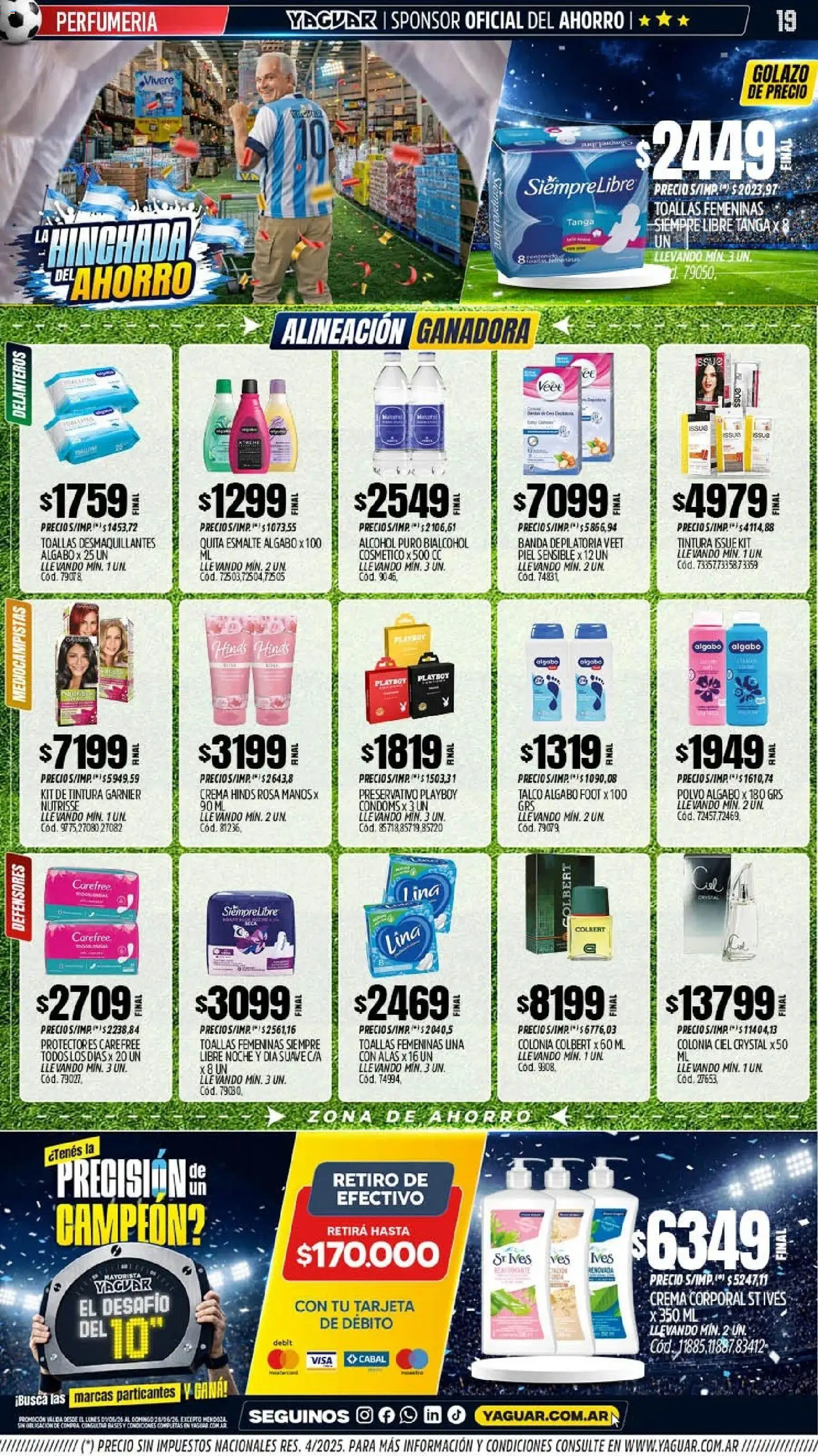 Yaguar - Oferta Semanal Parque Chacabuco │ válido desde el 01.06.2026 | Página: 20 | Productos: Toallas, Polvo, Tintura, Crema
