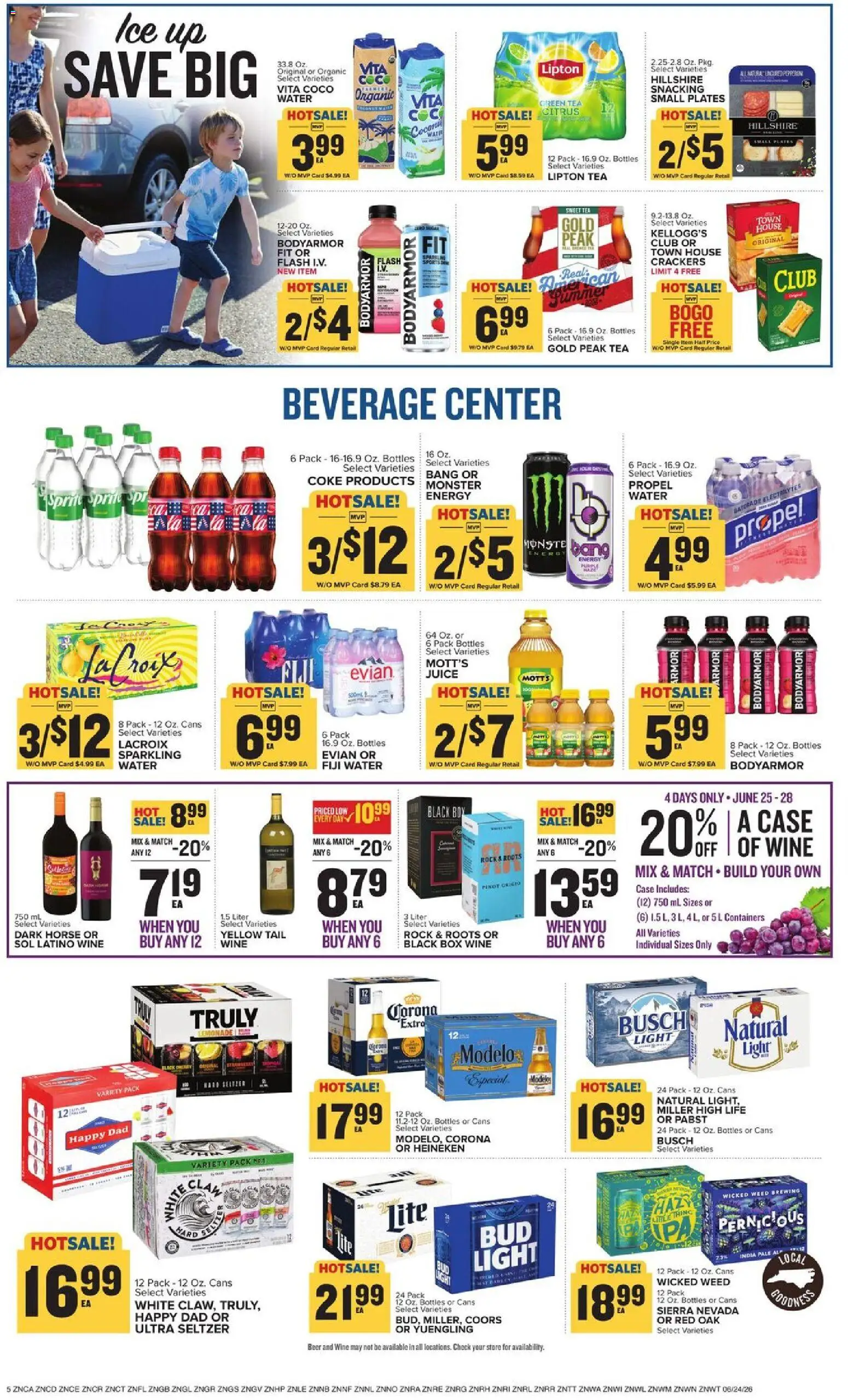 Food Lion Weekly Ad - valid from 06/24/2026 | Page: 9 | Products: Hoe, Green Tea, Box, Wine