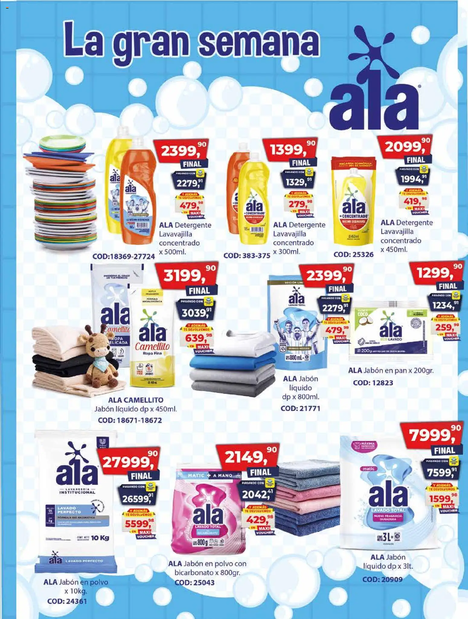 Maxiconsumo - Ofertas │ válido desde el 28/09/2026 | Página: 27 | Productos: Coco, Jabón líquido, Jabón en polvo, Pan