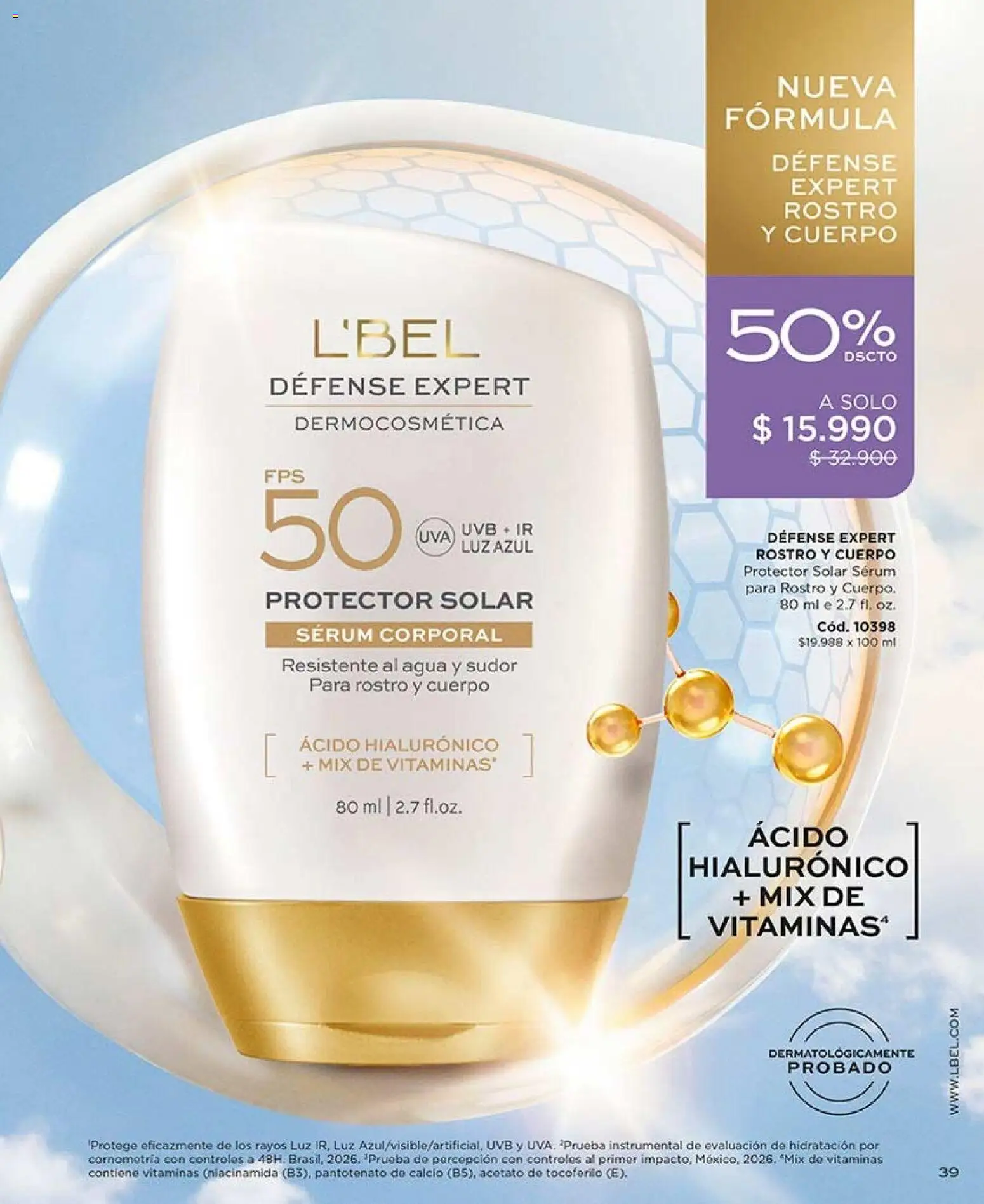 Catálogo L'Bel Campaña 13 │ válido desde el 26.07.2026 | Página: 39 | Productos: Uva, Vitaminas, Protector solar, Serum