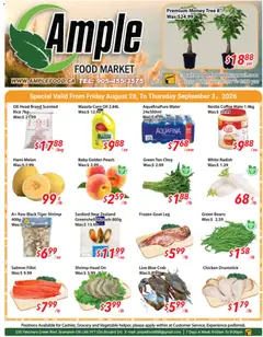 Preview of Ample Food Market weekly flyer / circulaire from shop Ample Food Market valid from Aug 28, 2026