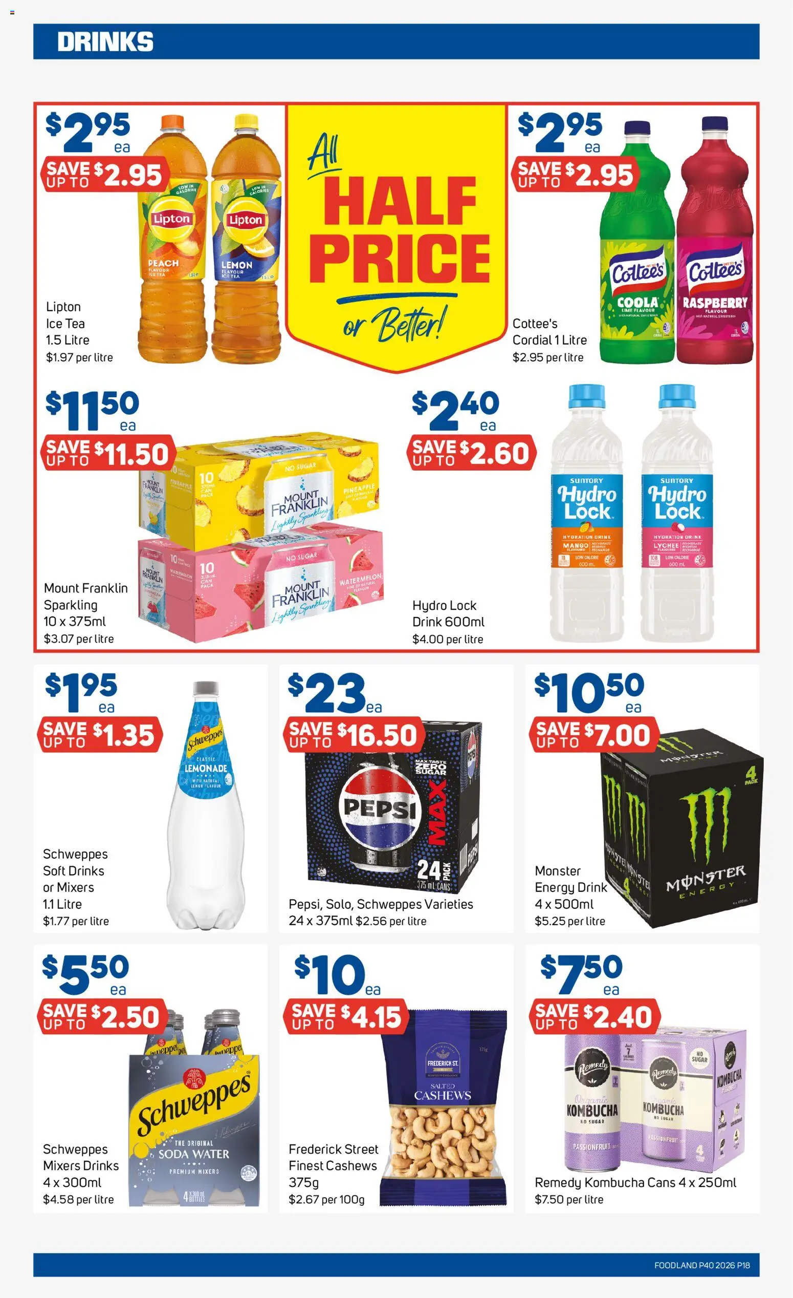 Foodland catalogue - valid from 30/09/2026 | Page: 18 | Products: Sugar, Lemon, Mango, Raspberry