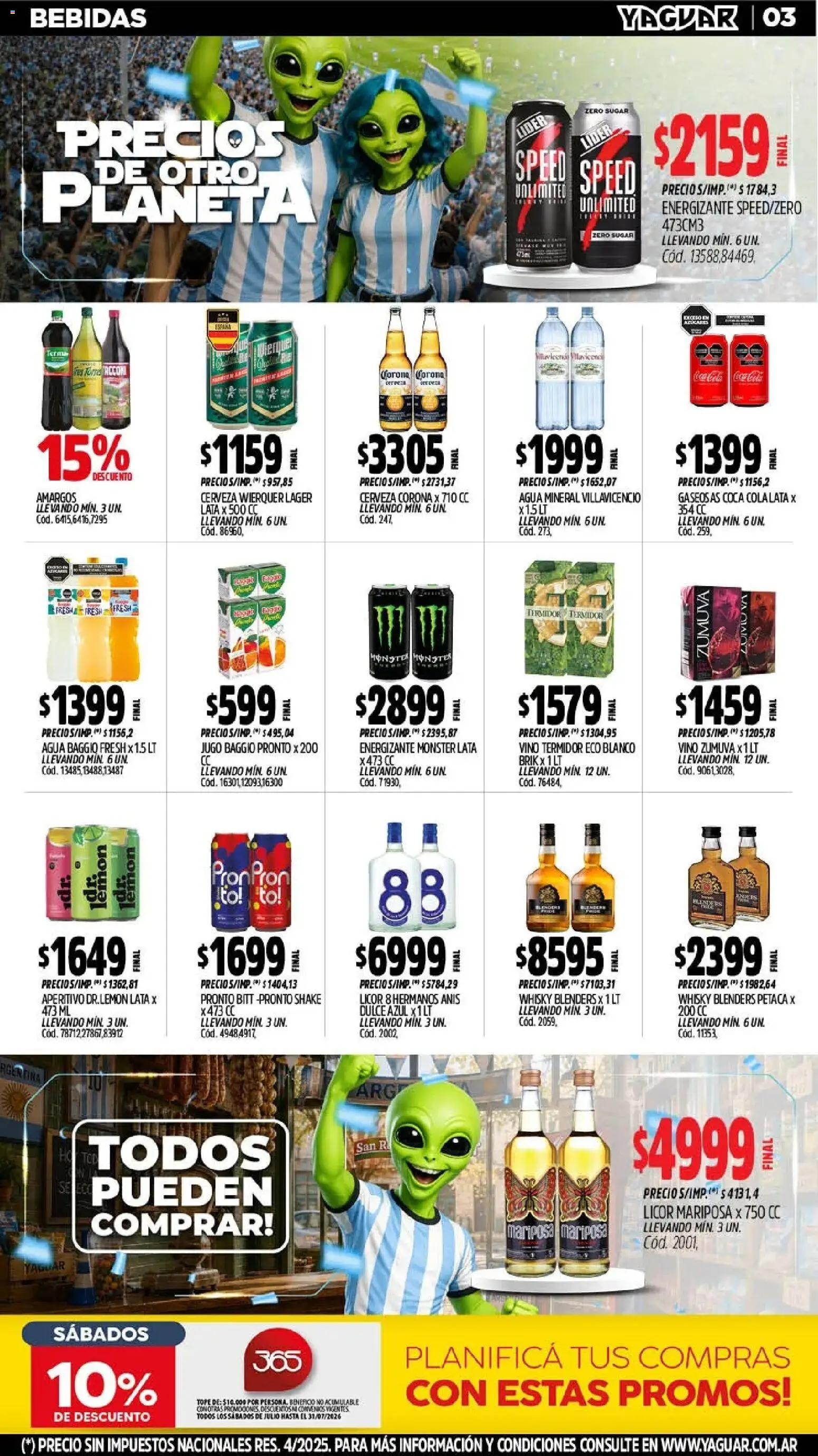 Yaguar - Oferta Semanal Trelew │ válido desde el 06/07/2026 | Página: 5 | Productos: Whisky, Jugo, Vino, Cerveza