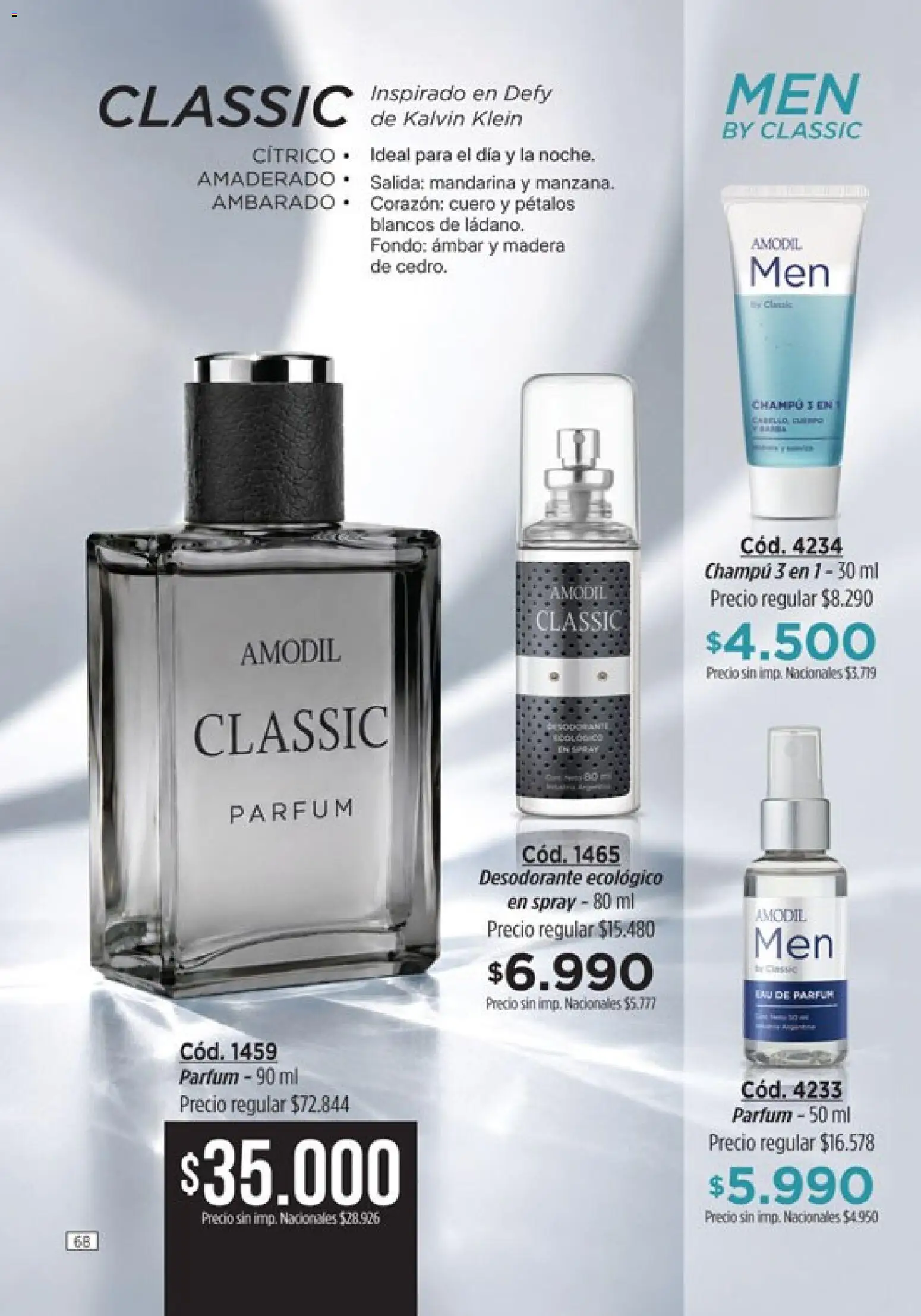 Catálogo Amodil Campaña 16 │ válido desde el 19/09/2026 | Página: 68 | Productos: Champú, Desodorante