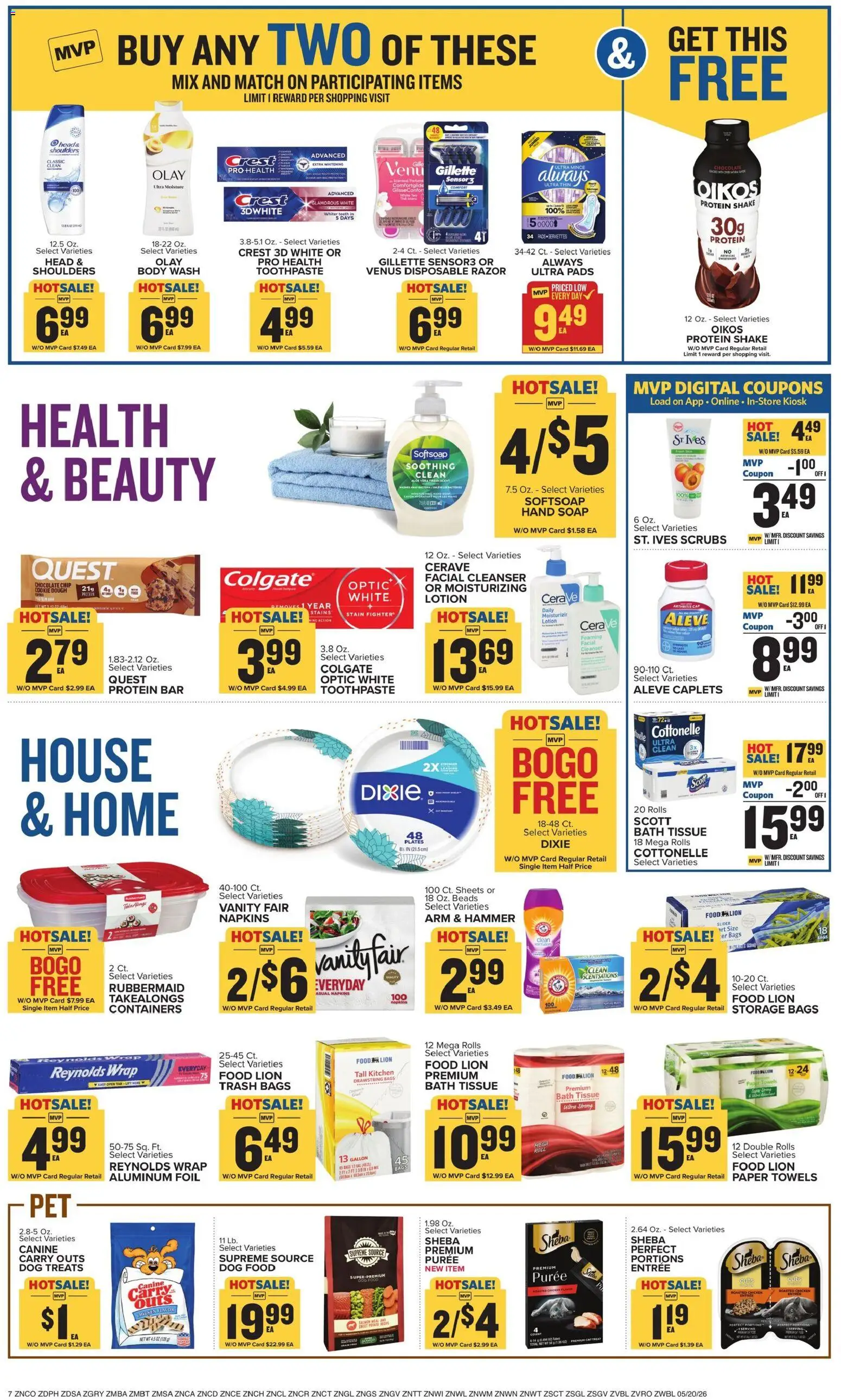 Food Lion Weekly Ad - valid from 20.05.2026 | Page: 8 | Products: Bath, Soap, Toothpaste, Aloe Vera