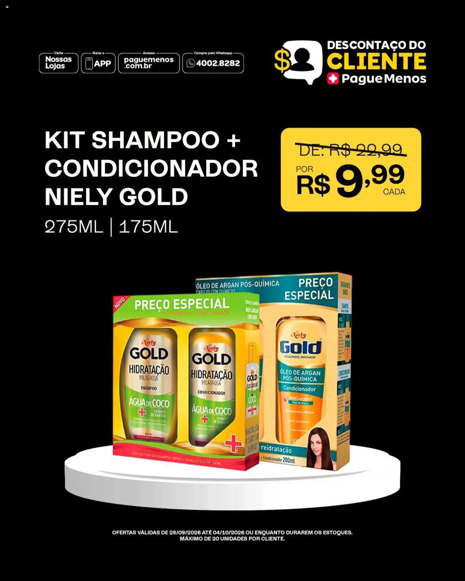 Pague Menos Folheto - válido de 28/09/2026 | Página: 2 | Produtos: Coco, Shampoo, Óleo, Água